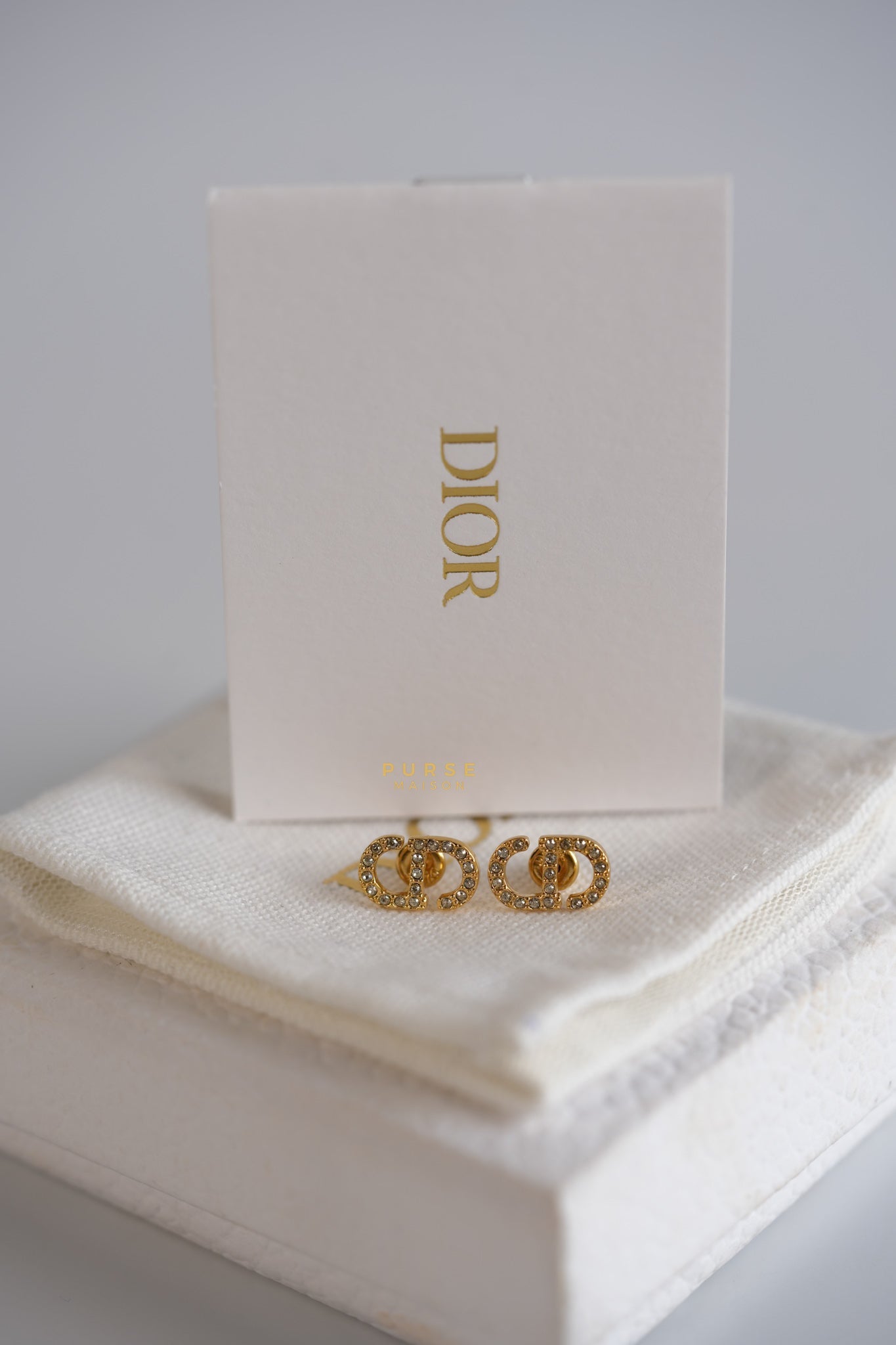 Dior CD Crystals Earrings | Purse Maison Luxury Bags Shop