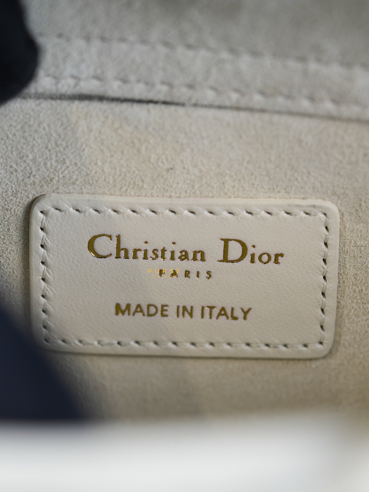 Dior Lady D-Joy Medium in Latte Cannage Lambskin Leather | Purse Maison Luxury Bags Shop