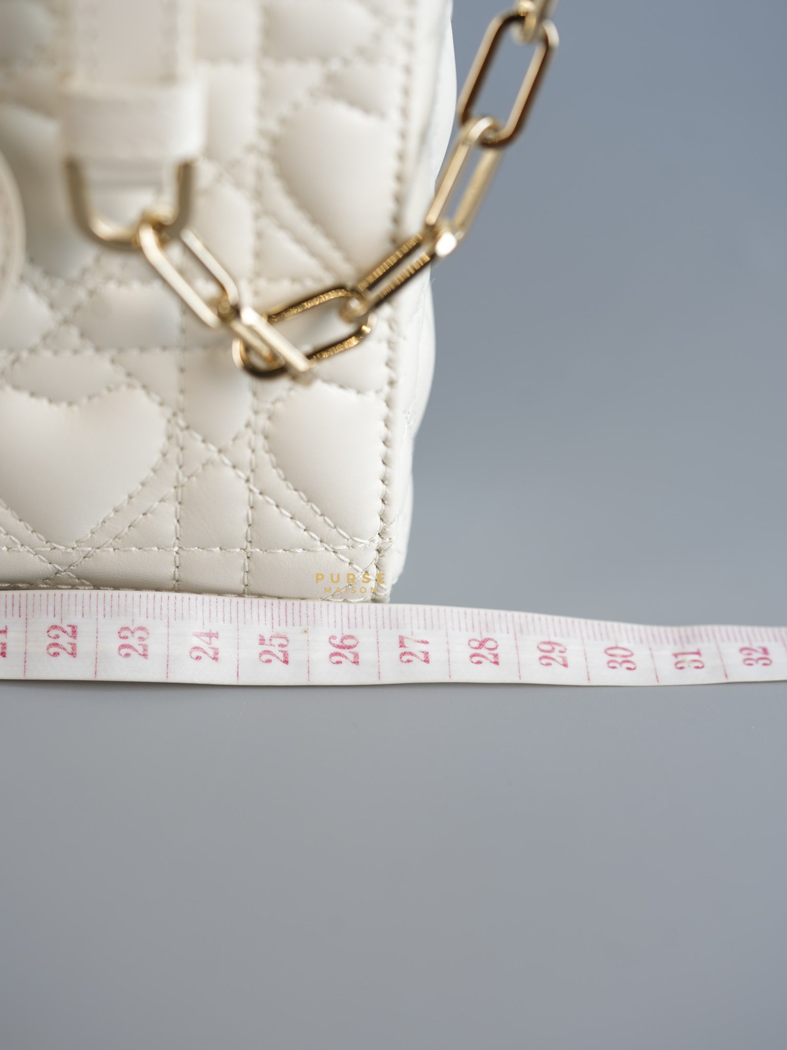 Dior Lady D-Joy Medium in Latte Cannage Lambskin Leather | Purse Maison Luxury Bags Shop