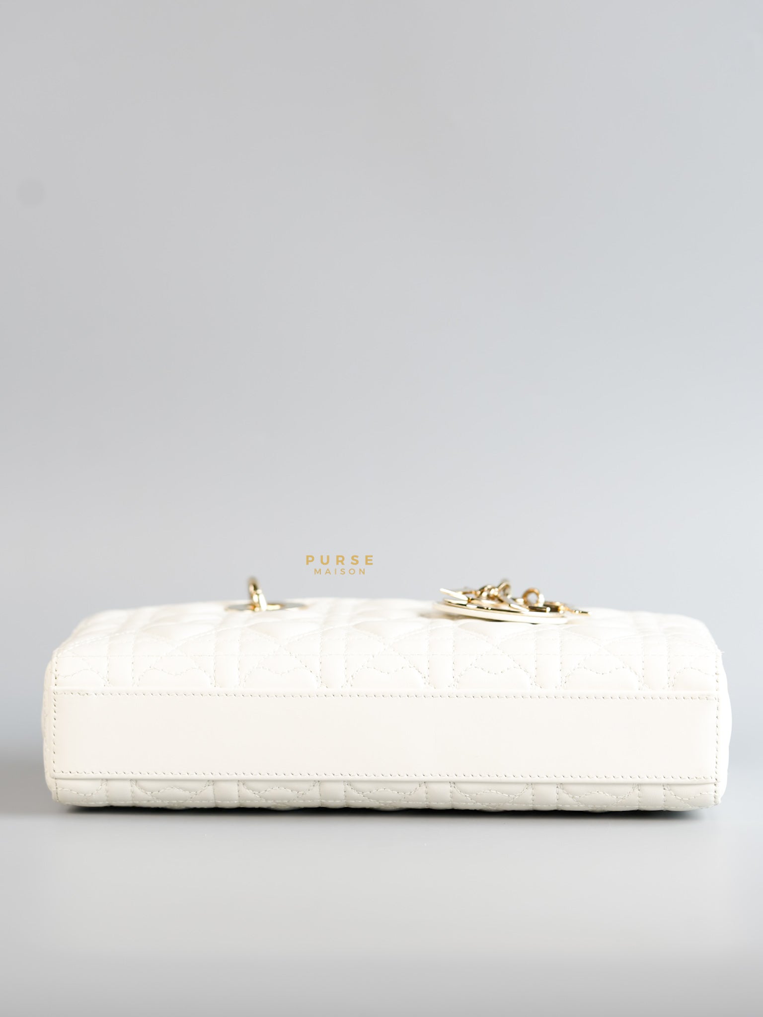 Dior Lady D-Joy Medium in Latte Cannage Lambskin Leather | Purse Maison Luxury Bags Shop
