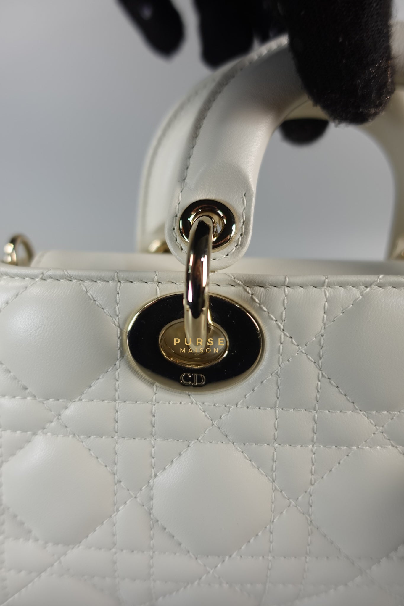 Dior Lady D-Joy Small in Latte Cannage Lambskin Leather | Purse Maison Luxury Bags Shop