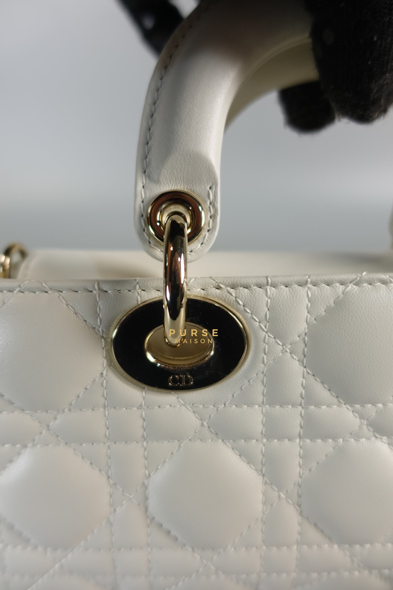 Dior Lady D-Joy Small in Latte Cannage Lambskin Leather | Purse Maison Luxury Bags Shop