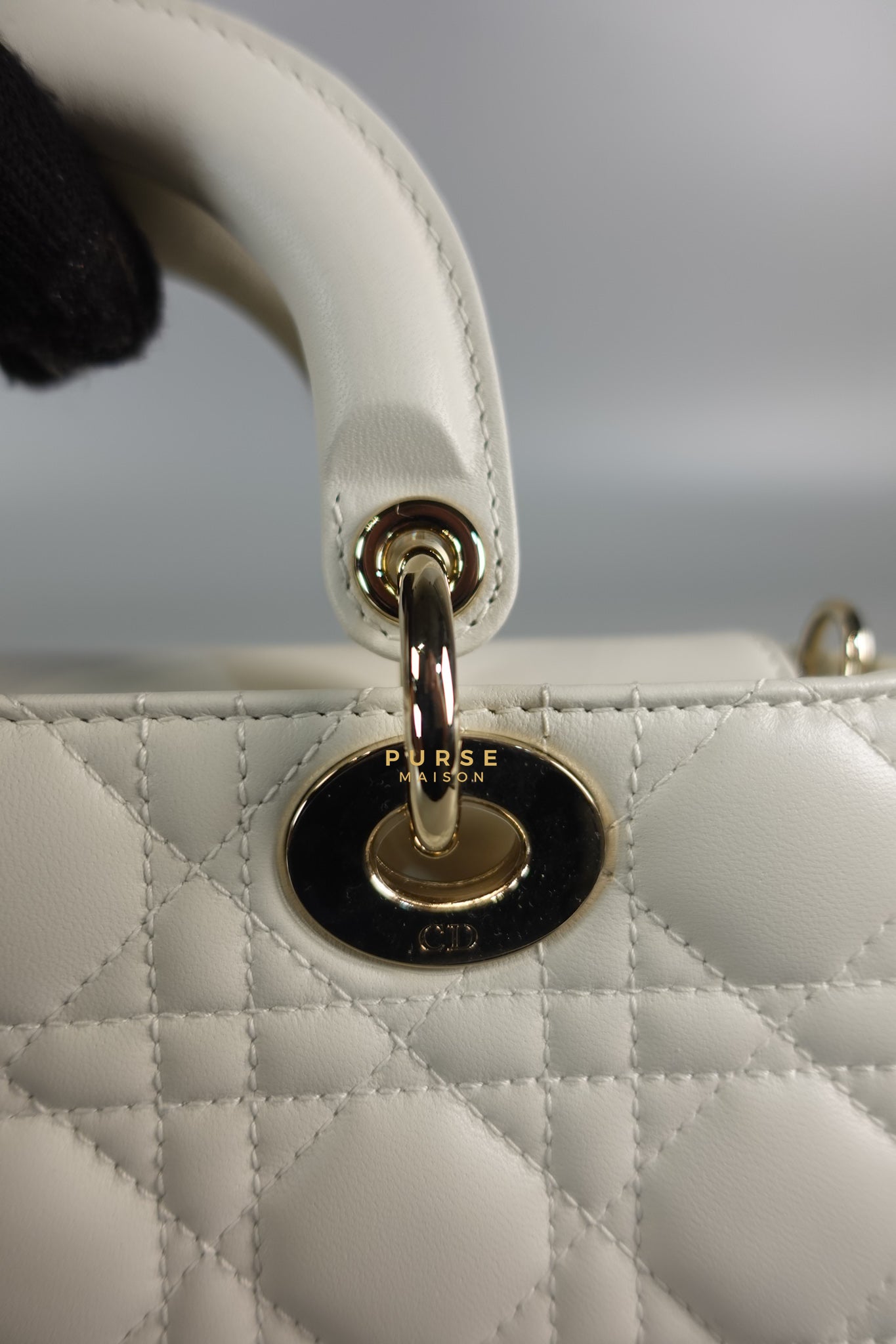 Dior Lady D-Joy Small in Latte Cannage Lambskin Leather | Purse Maison Luxury Bags Shop