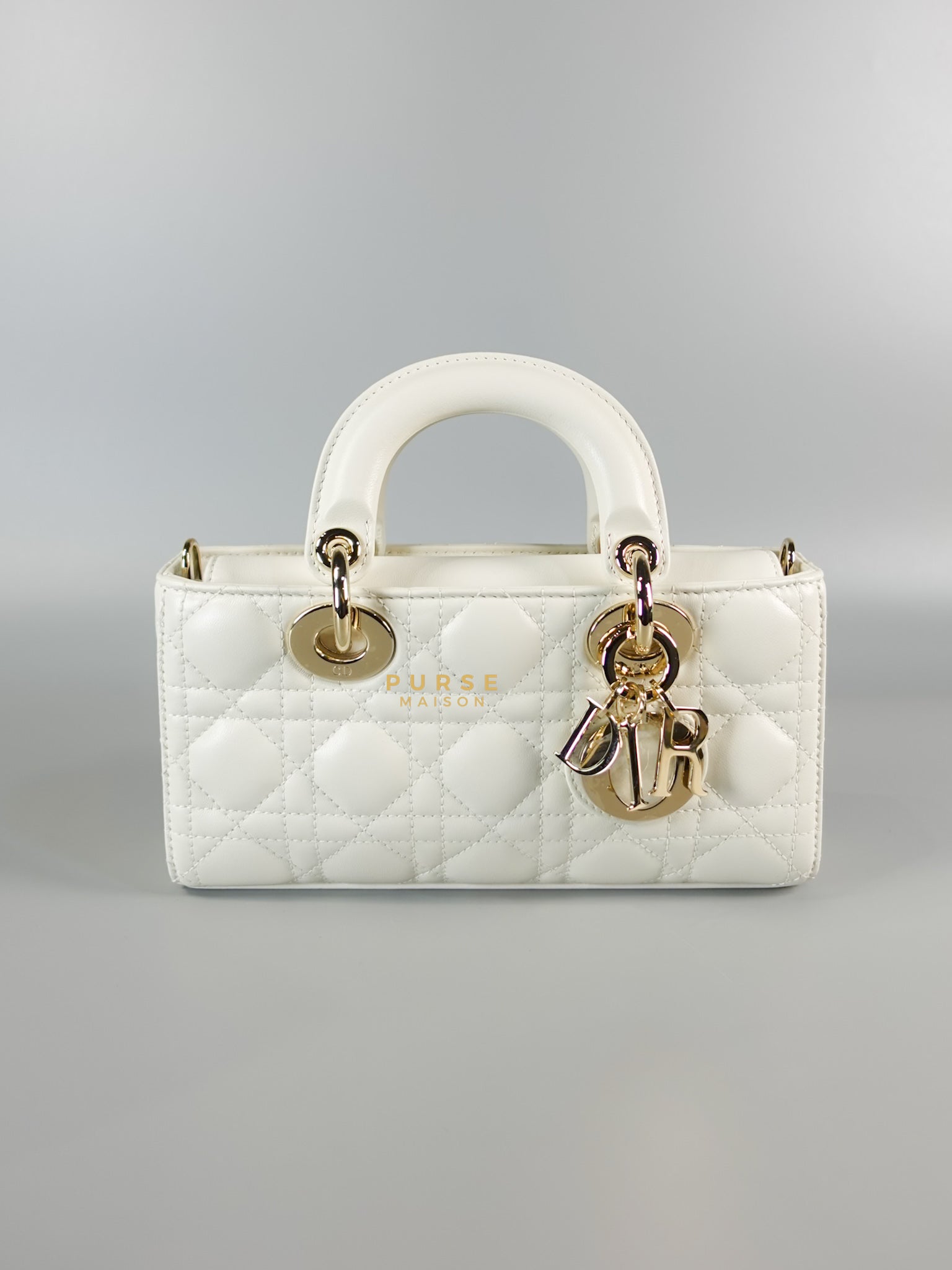 Dior Lady D-Joy Small in Latte Cannage Lambskin Leather | Purse Maison Luxury Bags Shop