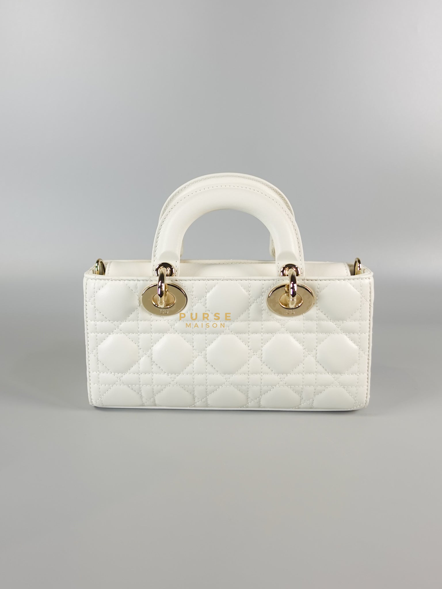 Dior Lady D-Joy Small in Latte Cannage Lambskin Leather | Purse Maison Luxury Bags Shop