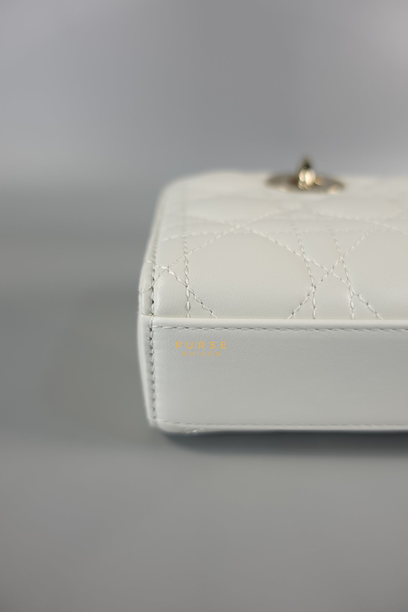 Dior Lady D-Joy Small in Latte Cannage Lambskin Leather | Purse Maison Luxury Bags Shop