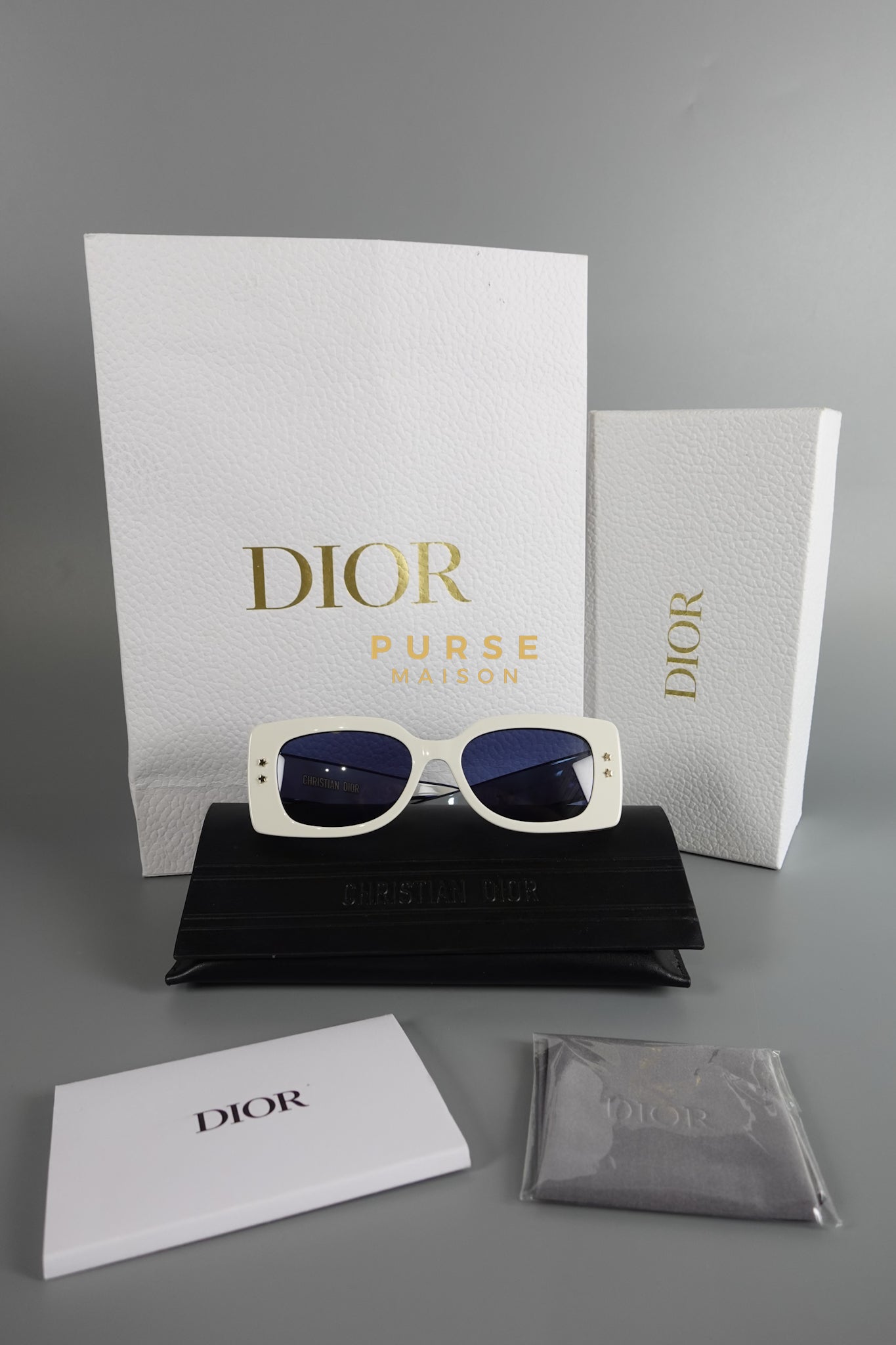 Dior Pacific S1U White & Blue Sunglasses | Purse Maison Luxury Bags Shop