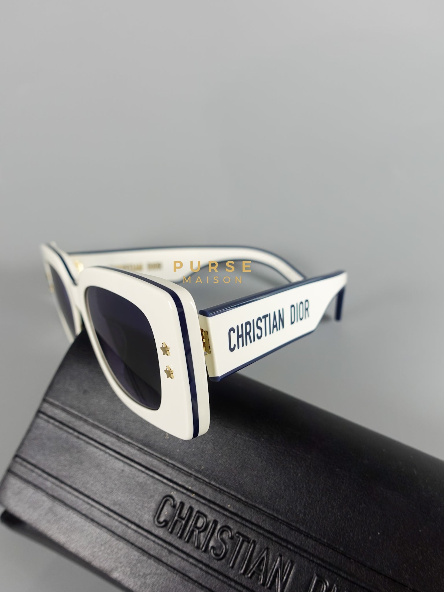 Dior Pacific S1U White & Blue Sunglasses | Purse Maison Luxury Bags Shop