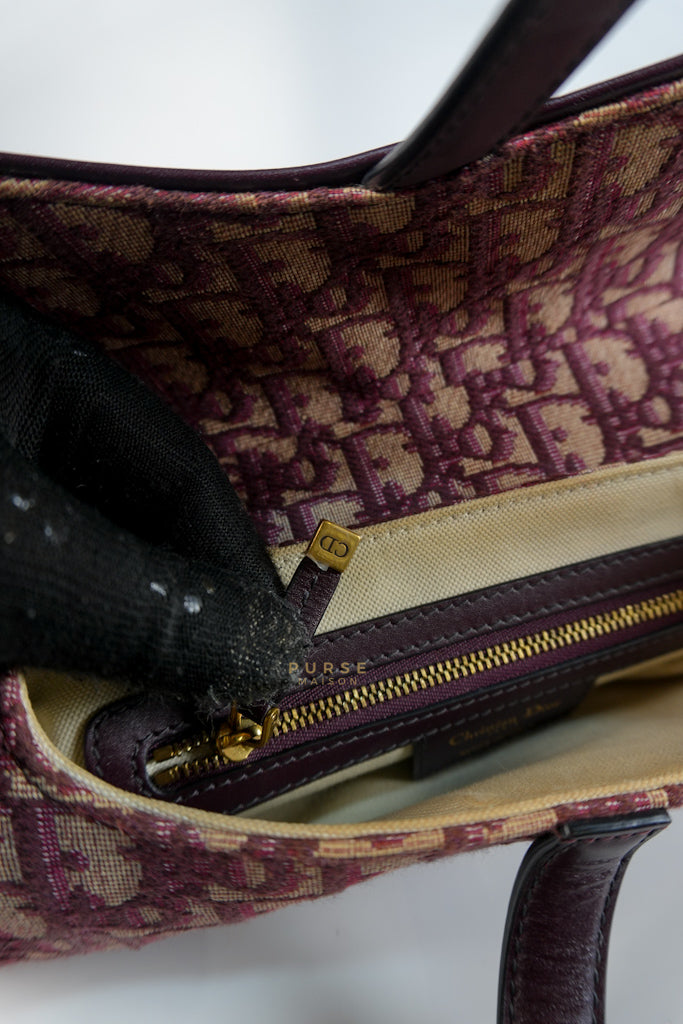 Dior Saddle Bag Small in Red Oblique Jacquard Canvas | Purse Maison Luxury Bags Shop