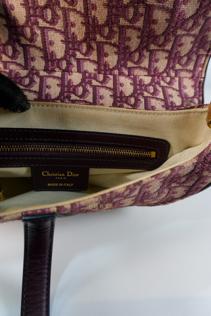 Dior Saddle Bag Small in Red Oblique Jacquard Canvas | Purse Maison Luxury Bags Shop