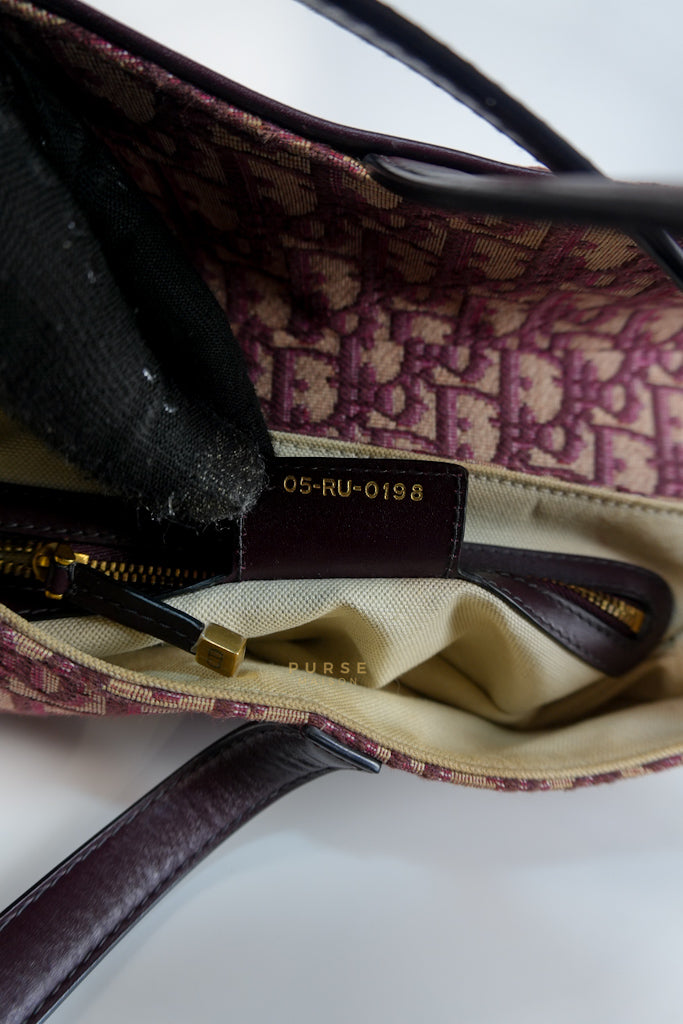 Dior Saddle Bag Small in Red Oblique Jacquard Canvas | Purse Maison Luxury Bags Shop