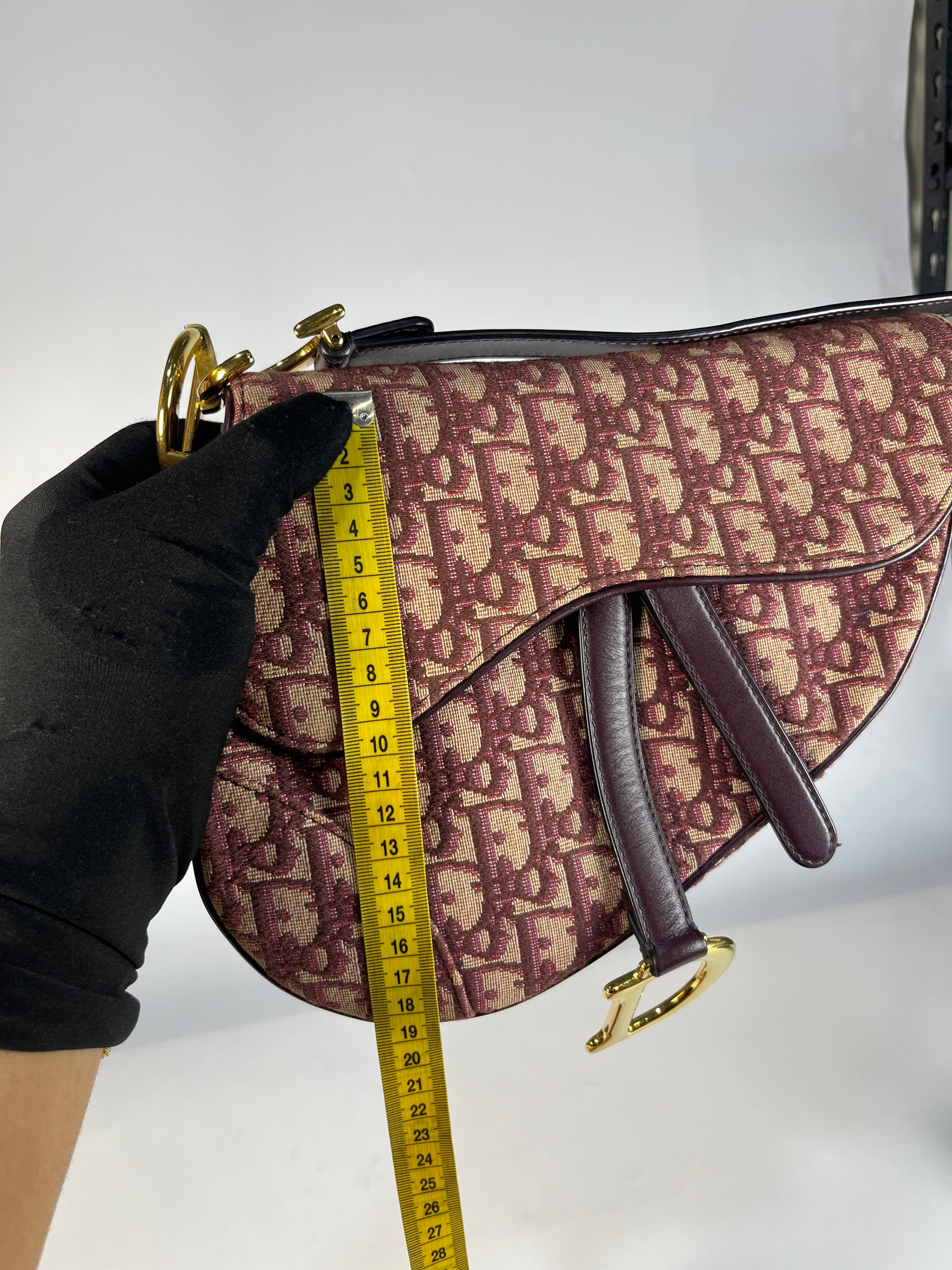 Dior Saddle Bag Small in Red Oblique Jacquard Canvas | Purse Maison Luxury Bags Shop