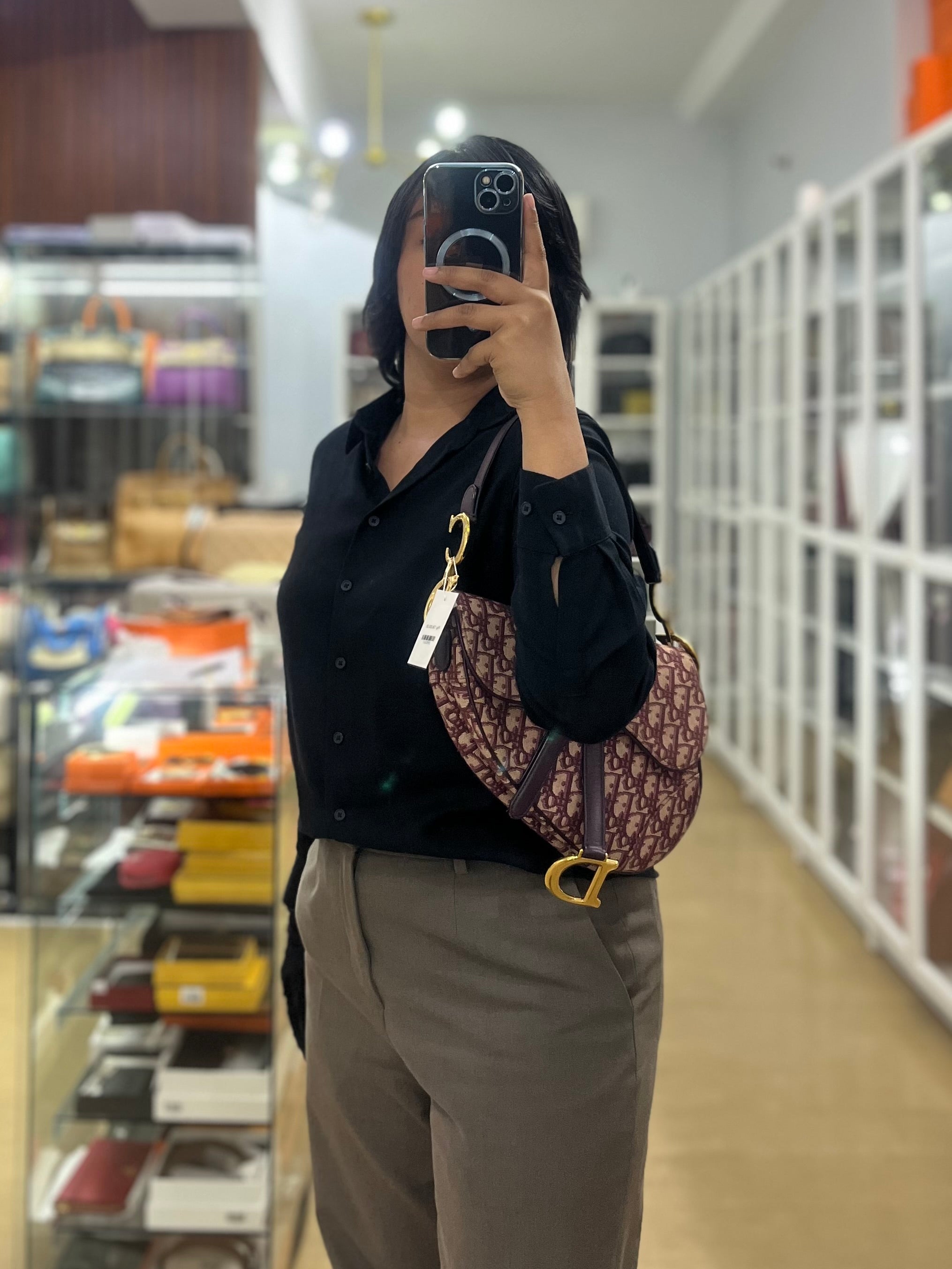 Dior Saddle Bag Small in Red Oblique Jacquard Canvas | Purse Maison Luxury Bags Shop