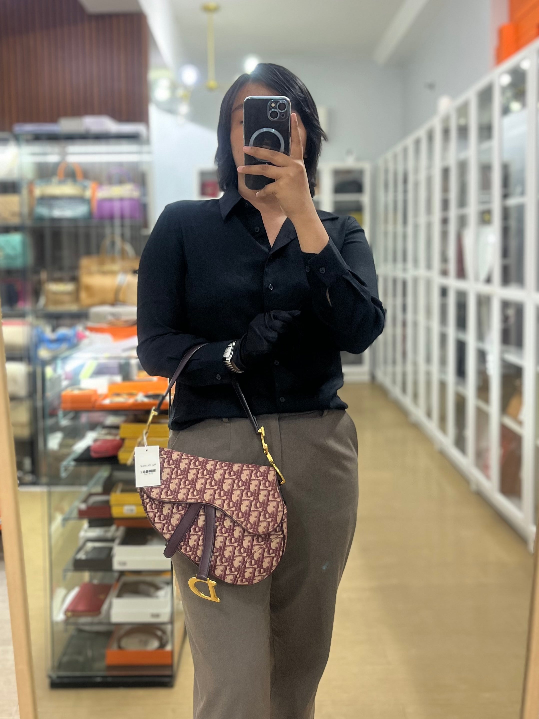 Dior Saddle Bag Small in Red Oblique Jacquard Canvas | Purse Maison Luxury Bags Shop