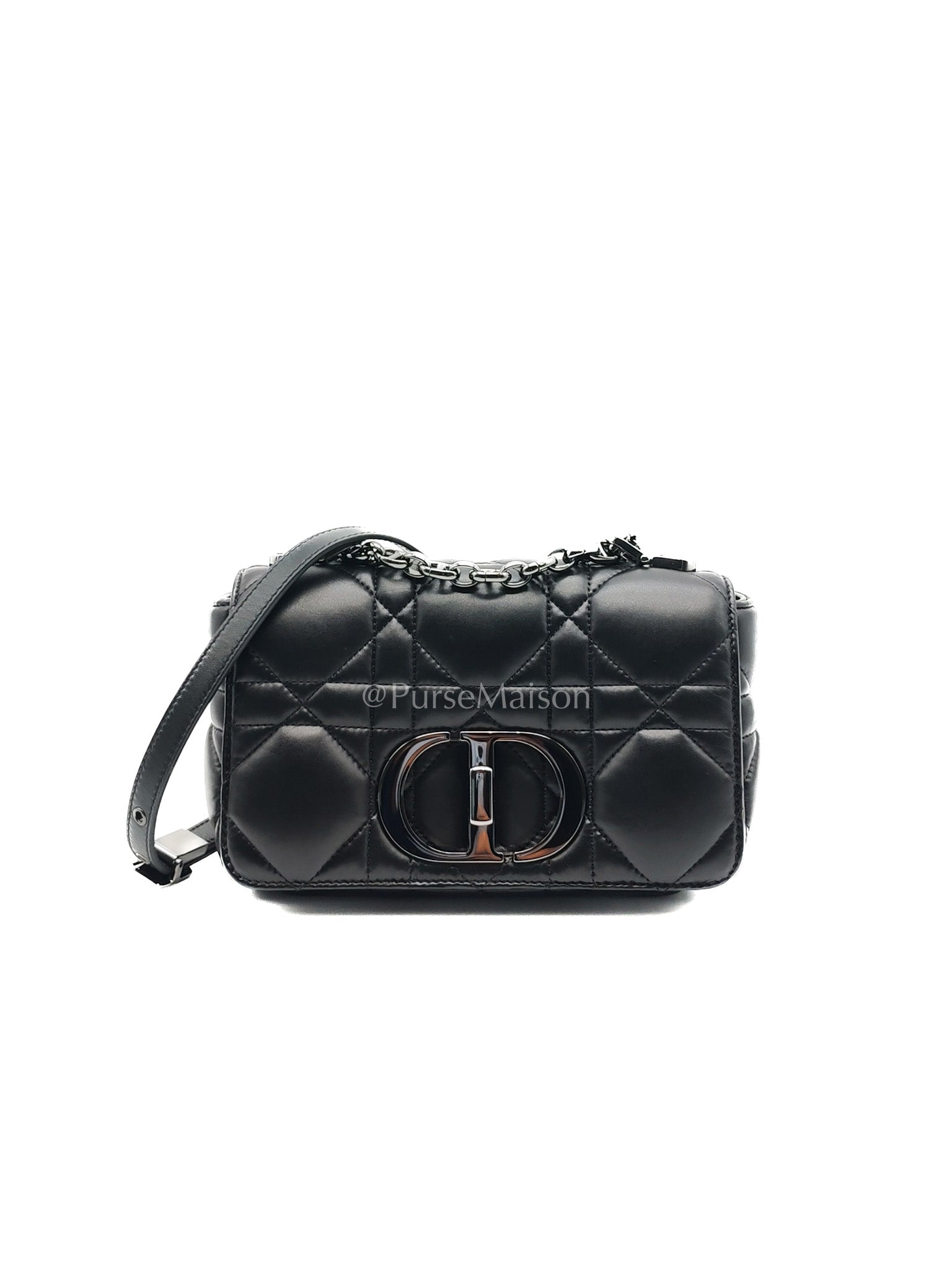 Christian Dior Soft Caro in Small Cannage Lambskin Leather Shoulder Bag