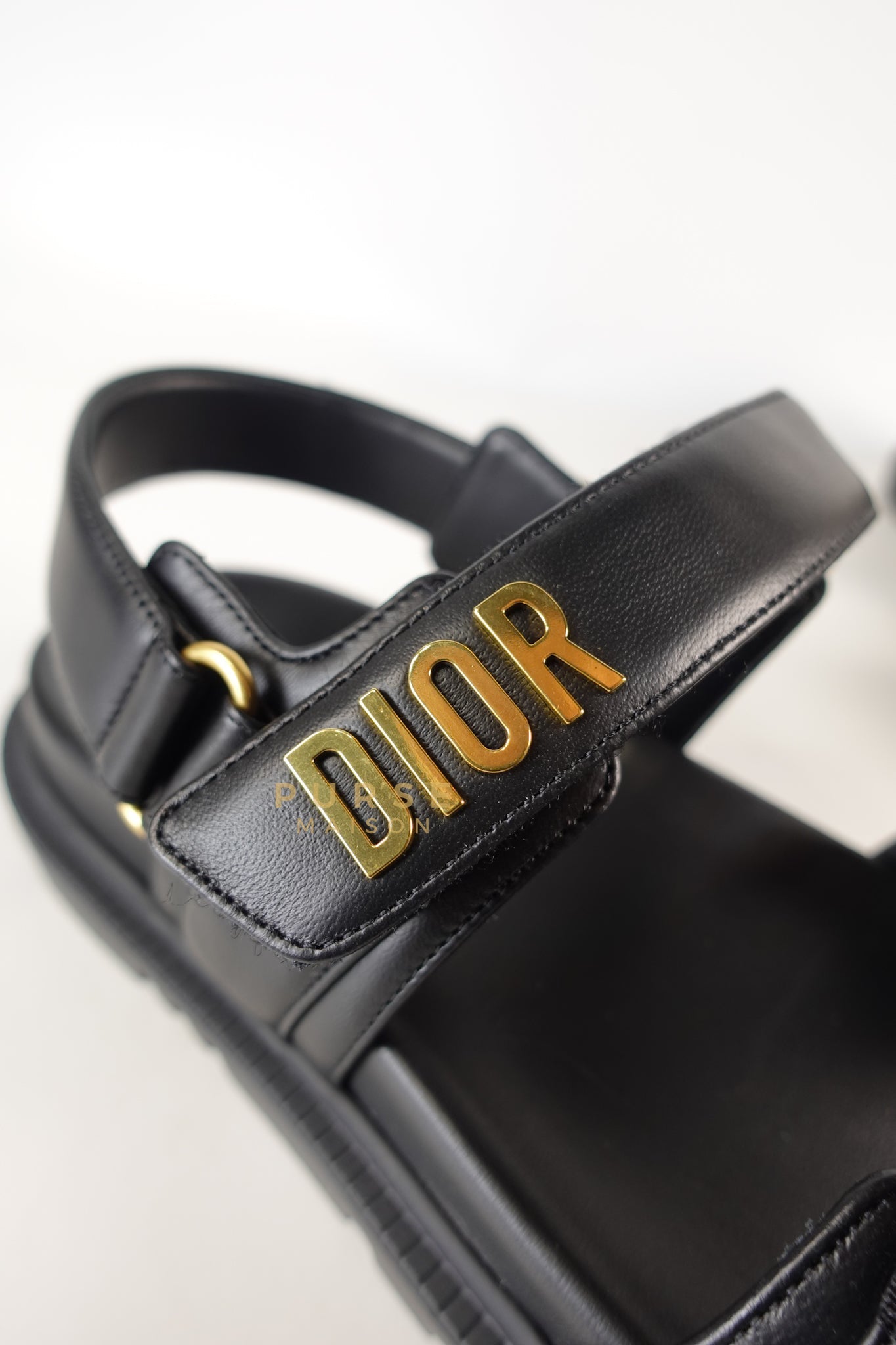 Dioract Black Lambskin Women’s Sandals Size 39 (25.5cm) | Purse Maison Luxury Bags Shop