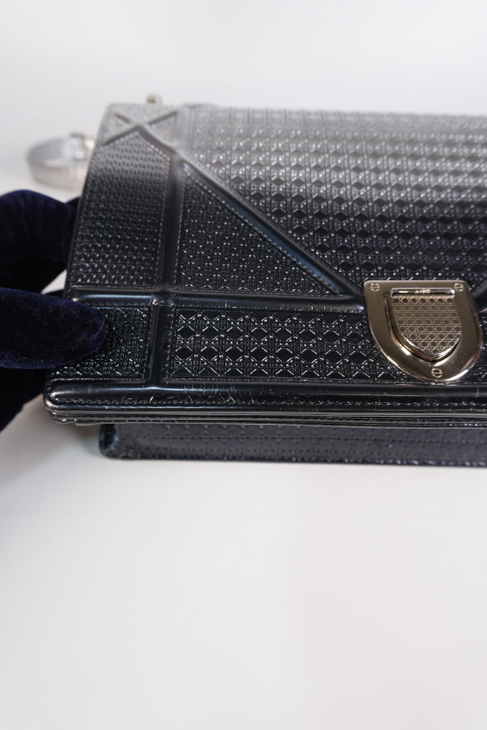 Diorama Silver and Black Crossbody Bag | Purse Maison Luxury Bags Shop