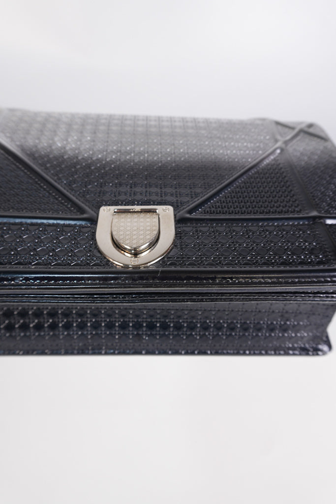 Diorama Silver and Black Crossbody Bag | Purse Maison Luxury Bags Shop