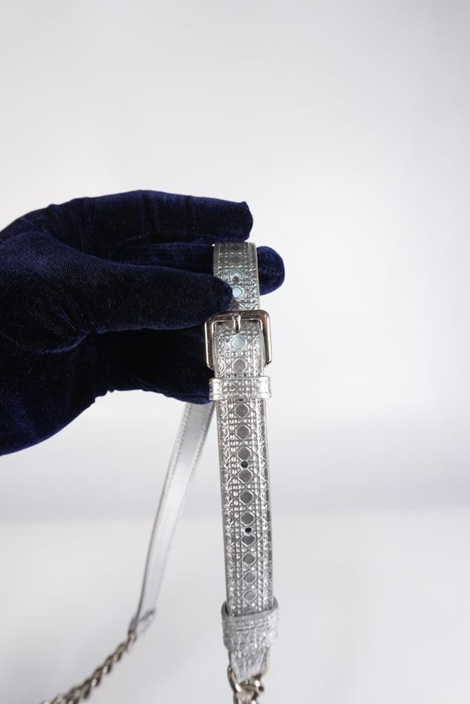 Diorama Silver and Black Crossbody Bag | Purse Maison Luxury Bags Shop