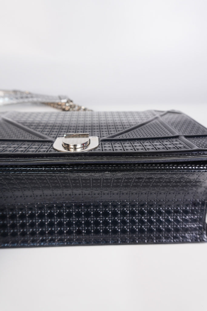 Diorama Silver and Black Crossbody Bag | Purse Maison Luxury Bags Shop
