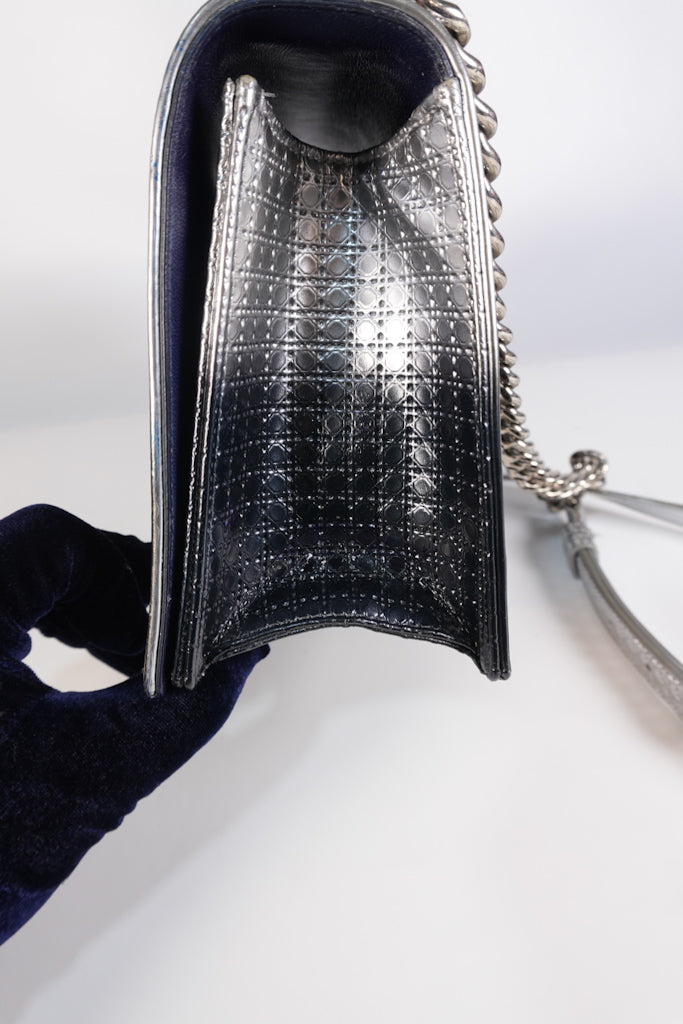 Diorama Silver and Black Crossbody Bag | Purse Maison Luxury Bags Shop