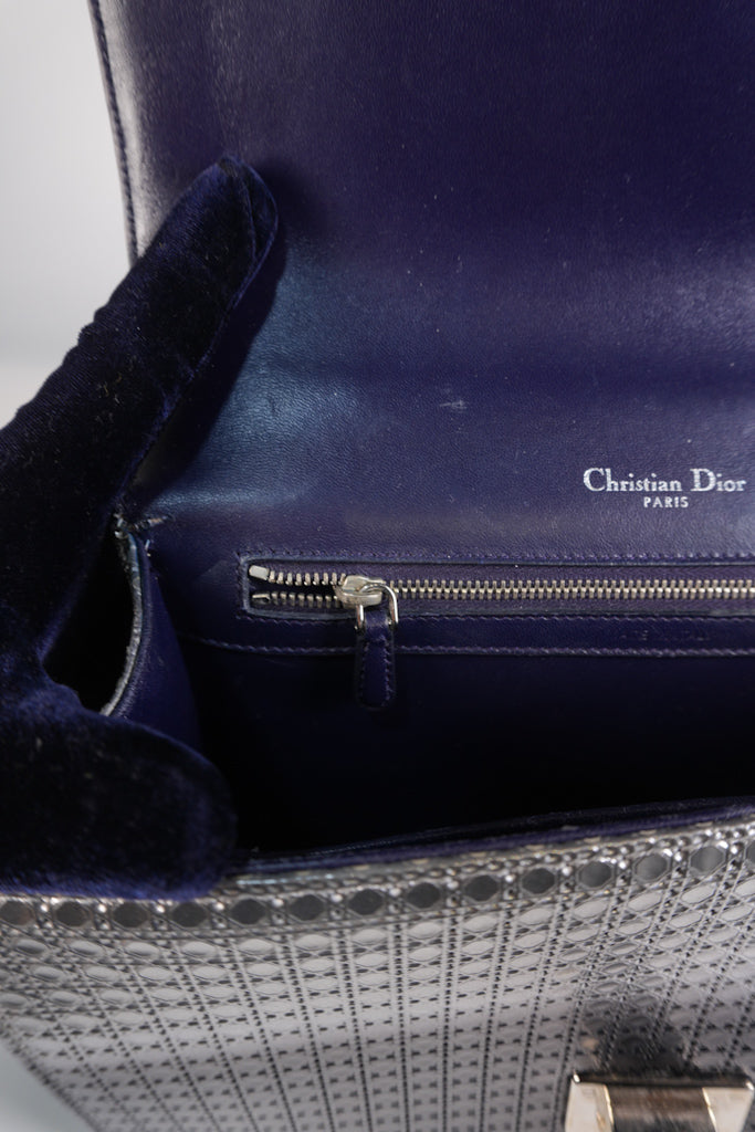 Diorama Silver and Black Crossbody Bag | Purse Maison Luxury Bags Shop