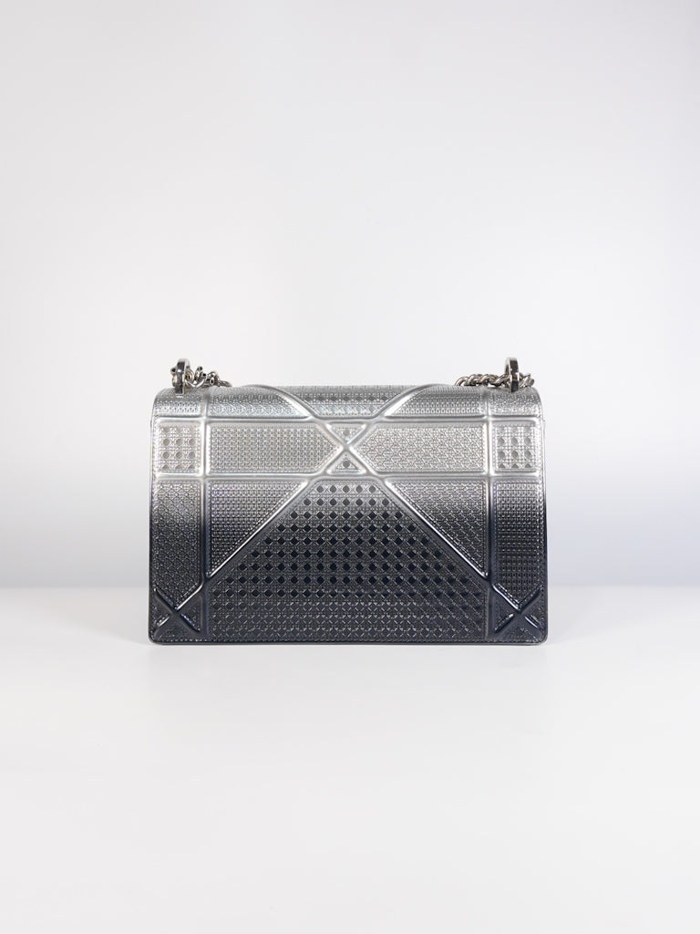 Diorama Silver and Black Crossbody Bag | Purse Maison Luxury Bags Shop