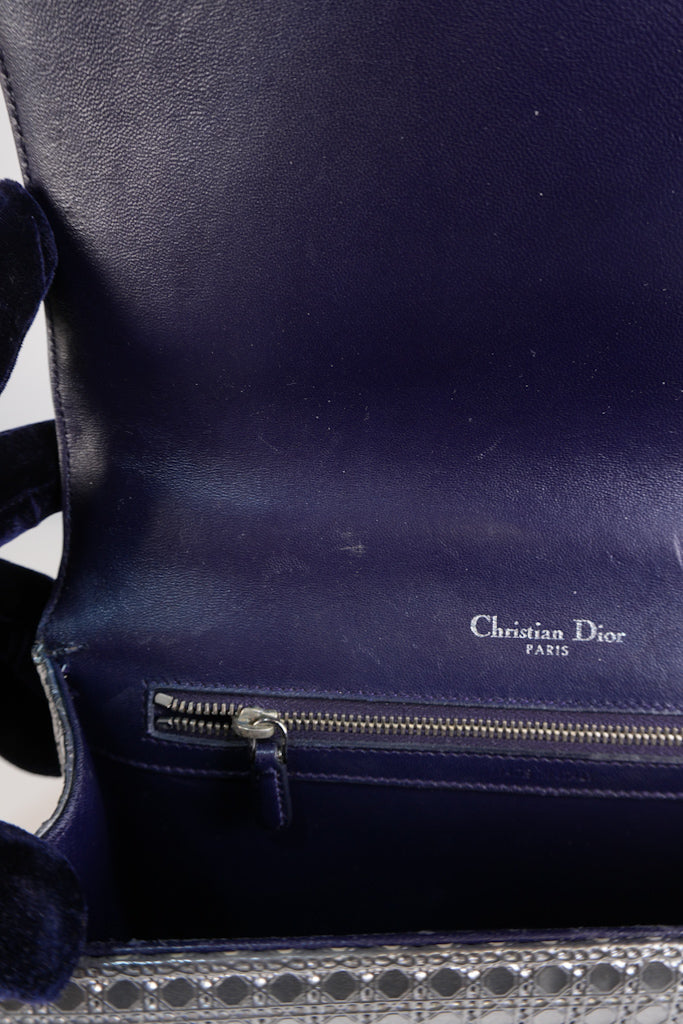 Diorama Silver and Black Crossbody Bag | Purse Maison Luxury Bags Shop