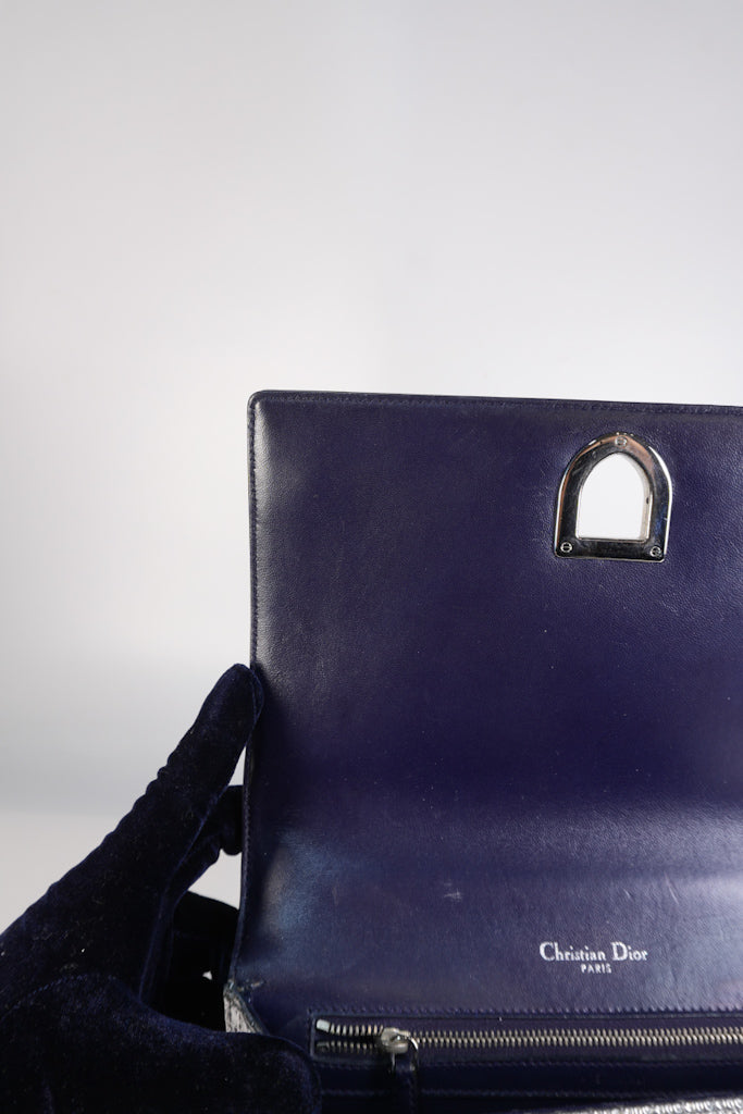 Diorama Silver and Black Crossbody Bag | Purse Maison Luxury Bags Shop