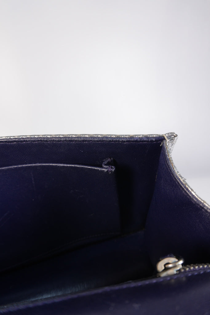 Diorama Silver and Black Crossbody Bag | Purse Maison Luxury Bags Shop