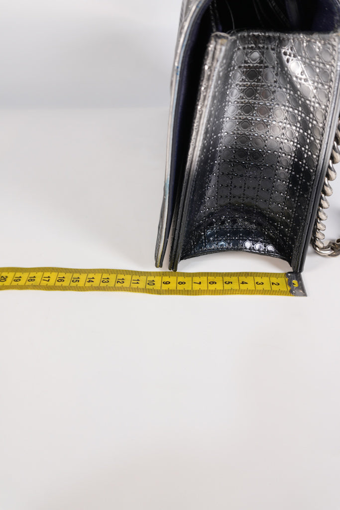 Diorama Silver and Black Crossbody Bag | Purse Maison Luxury Bags Shop