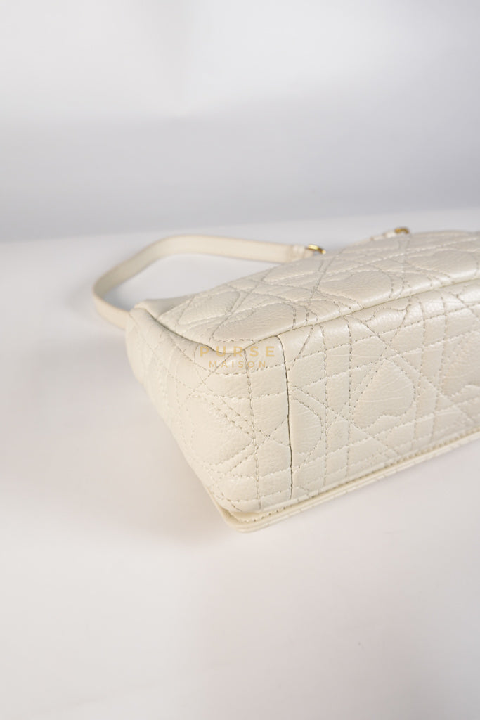 DiorAmour Caro Small in Off-White with Red and Gold Hardware | Purse Maison Luxury Bags Shop