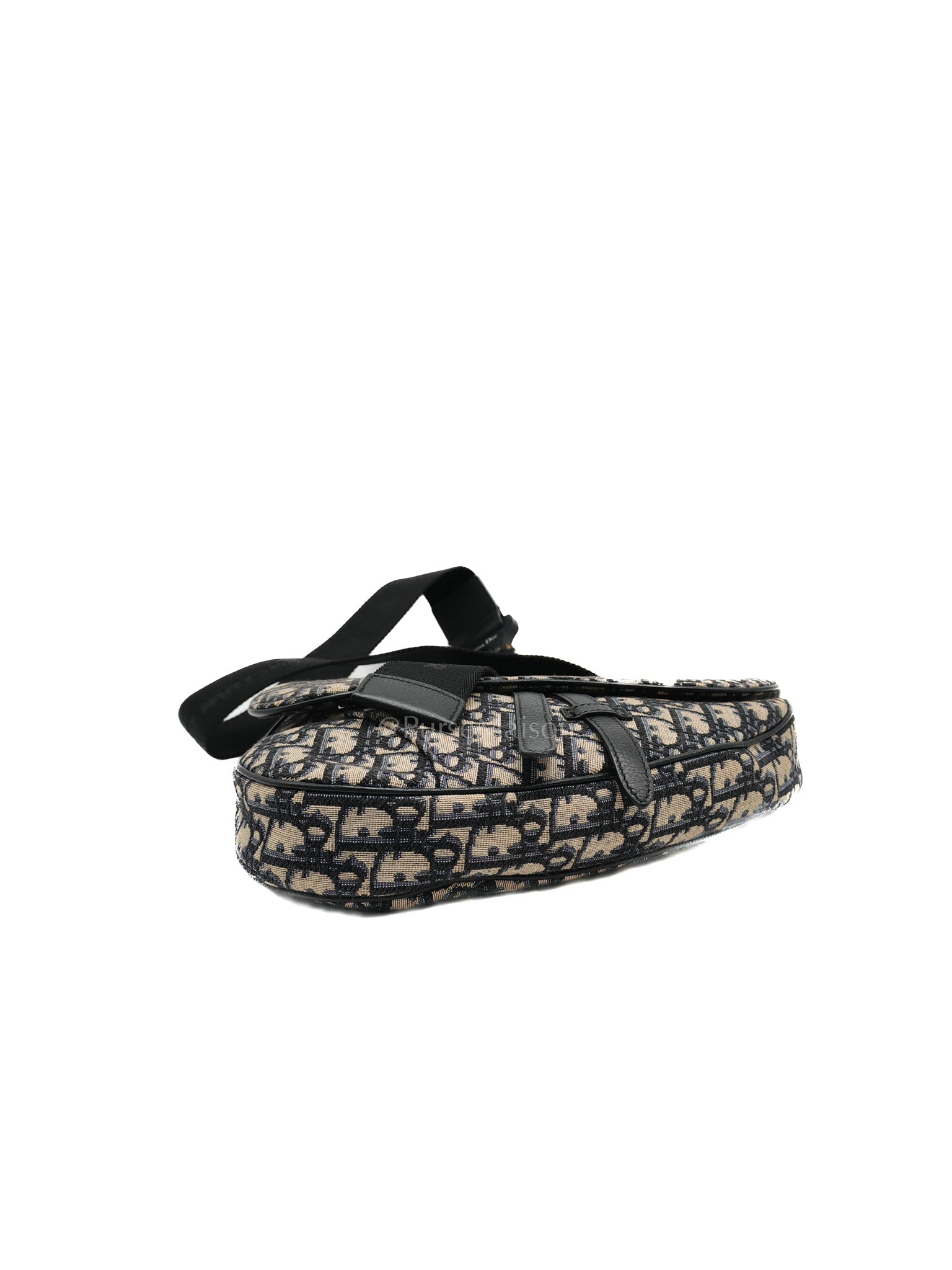 Saddle Chest Bag in Oblique Jacquard Canvas
