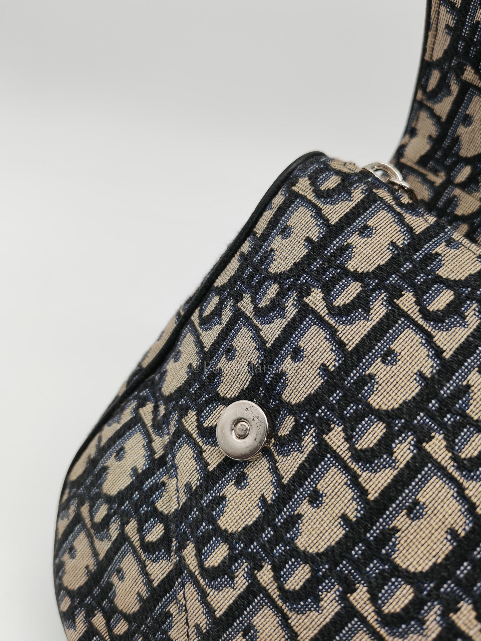 Saddle Chest Bag in Oblique Jacquard Canvas