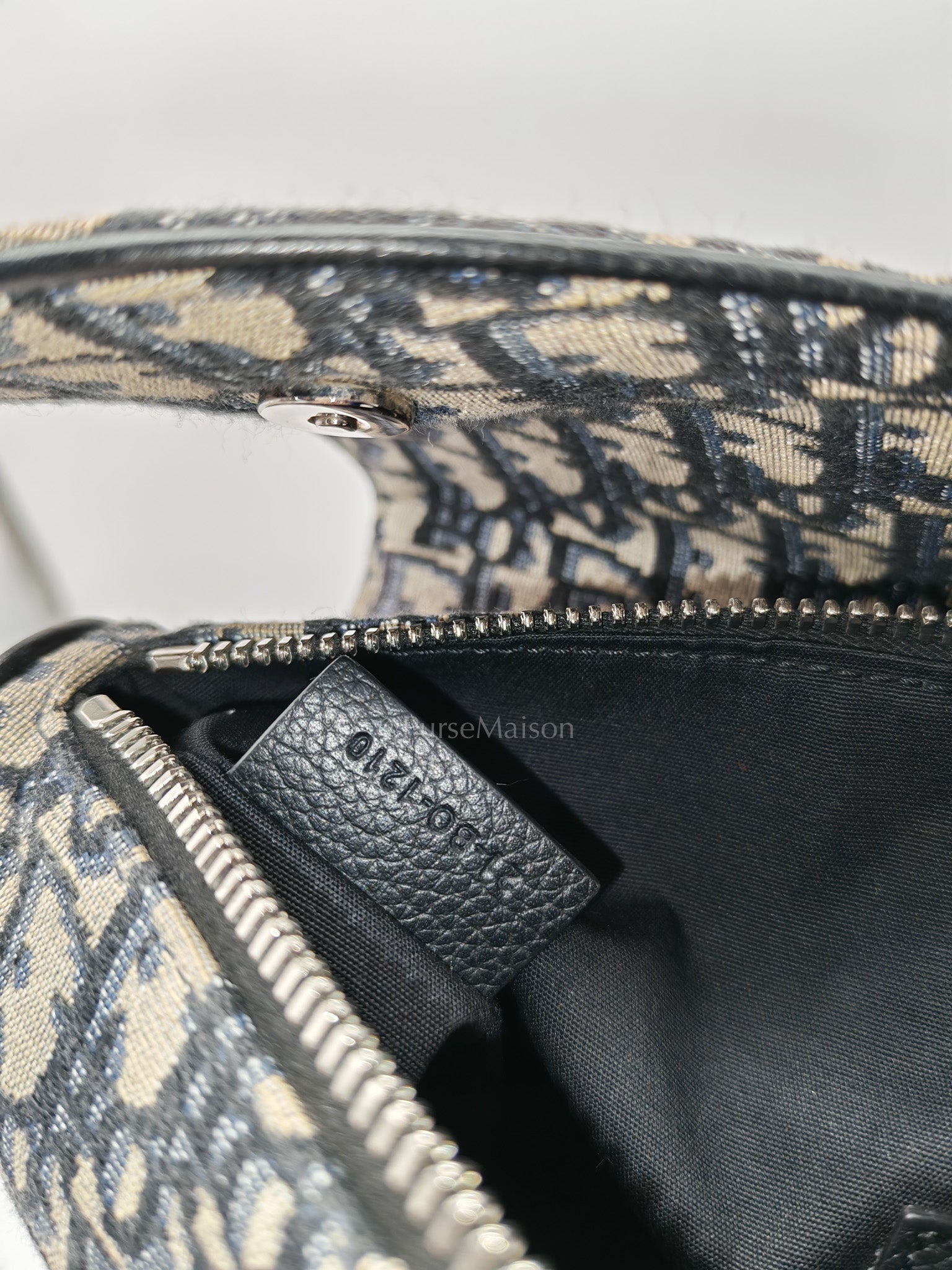Saddle Chest Bag in Oblique Jacquard Canvas