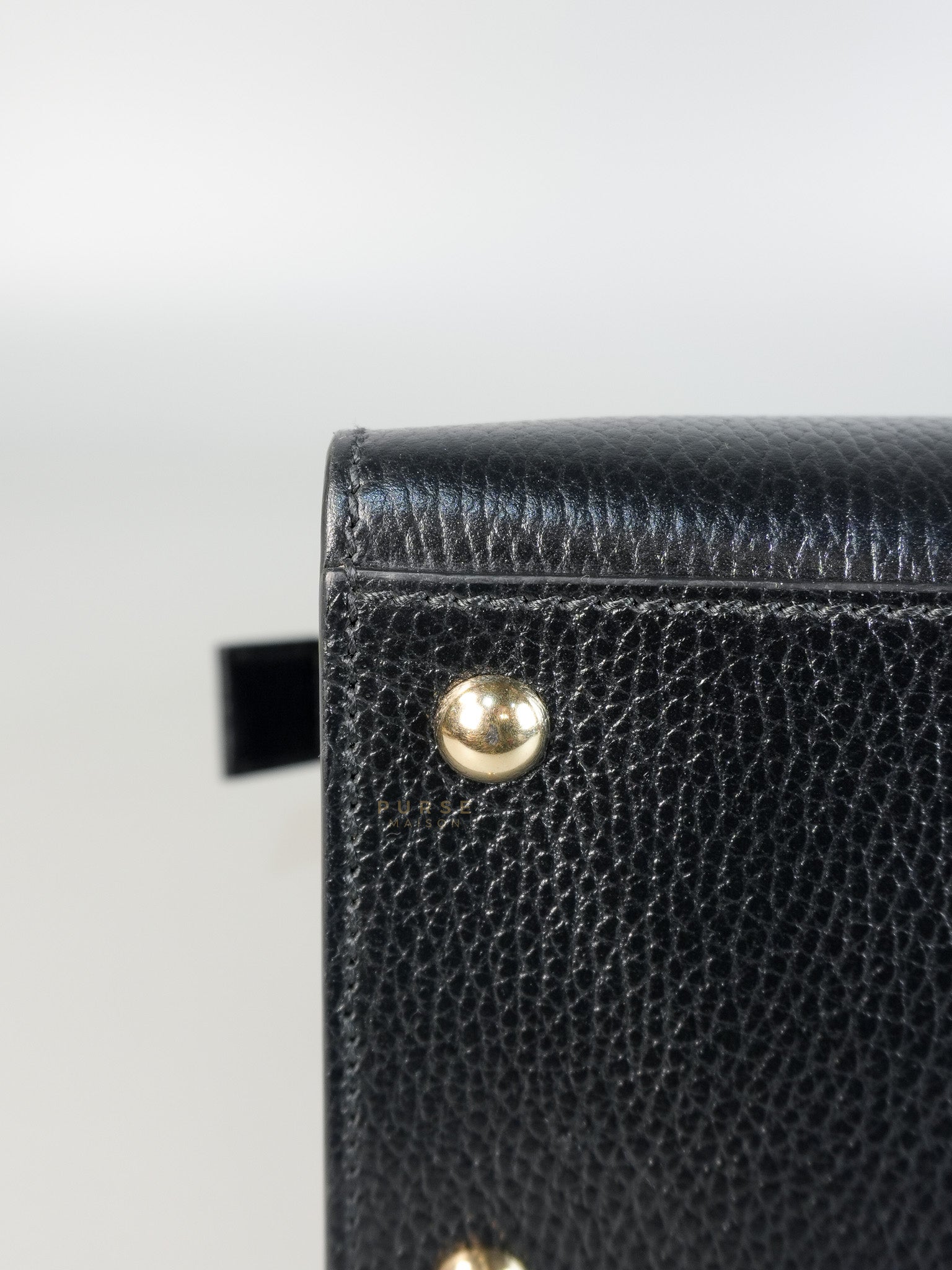 Dollar Black Calfskin Small Soho Top Handle Bag | Purse Maison Luxury Bags Shop