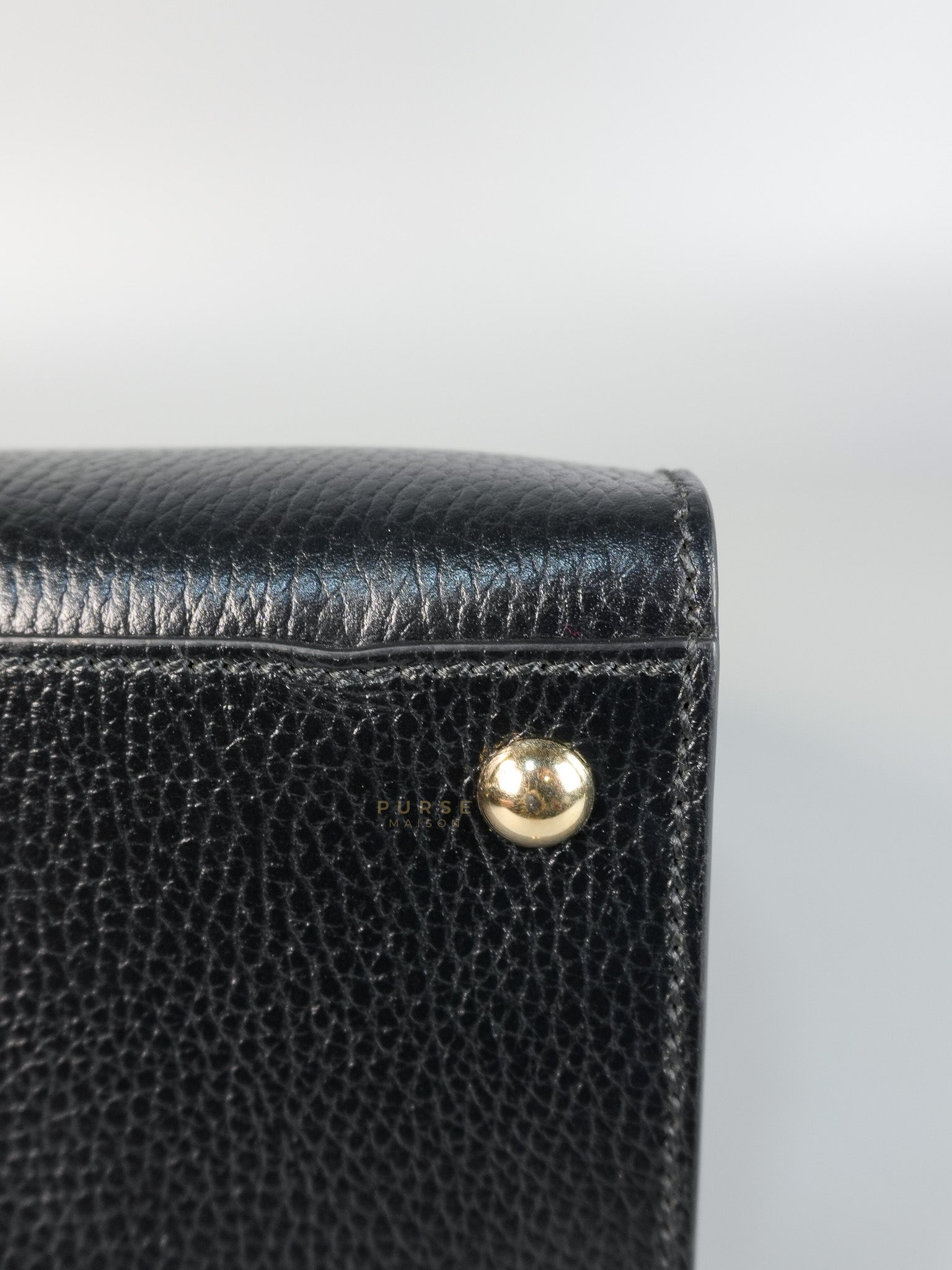 Dollar Black Calfskin Small Soho Top Handle Bag | Purse Maison Luxury Bags Shop