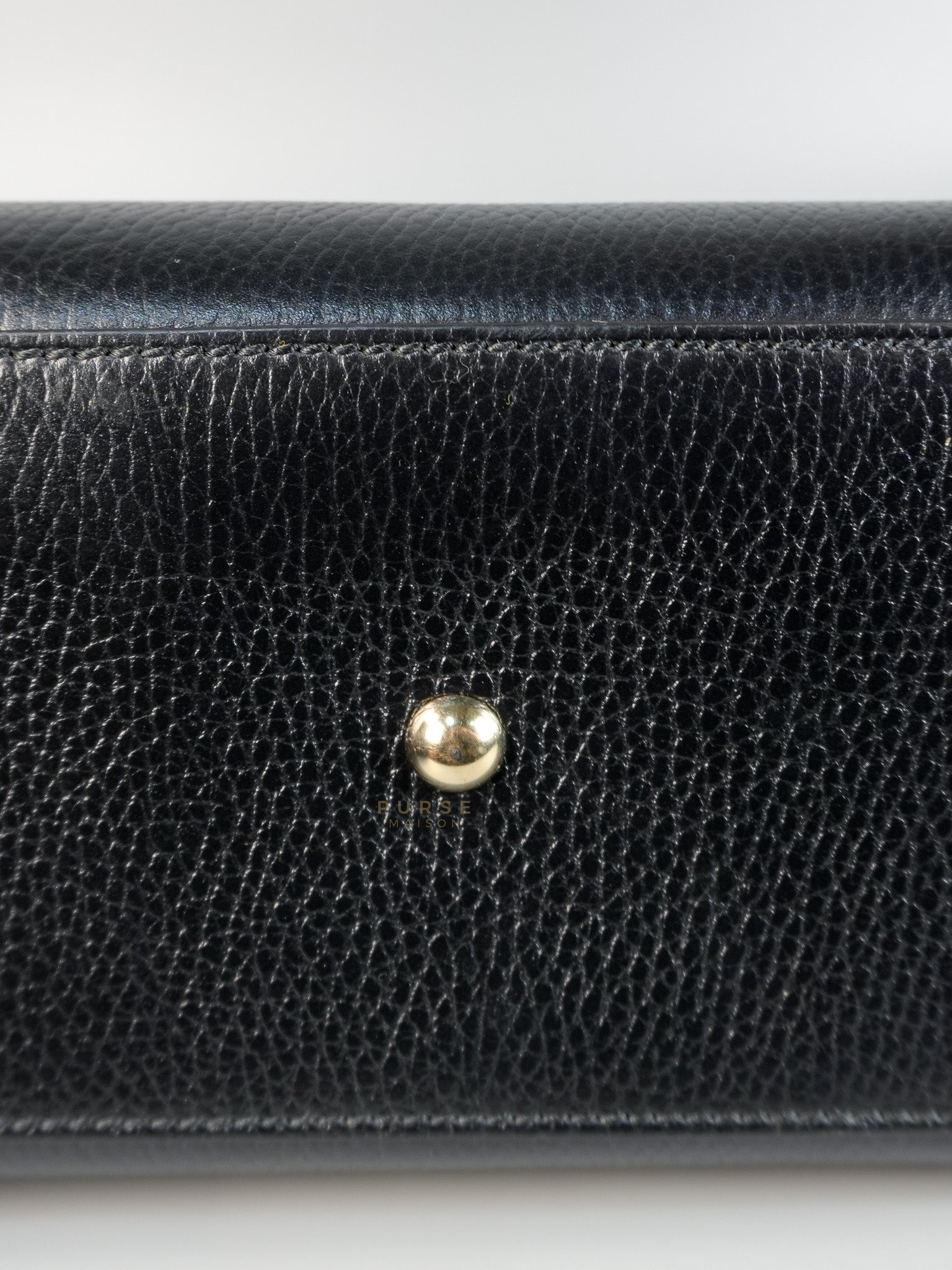 Dollar Black Calfskin Small Soho Top Handle Bag | Purse Maison Luxury Bags Shop