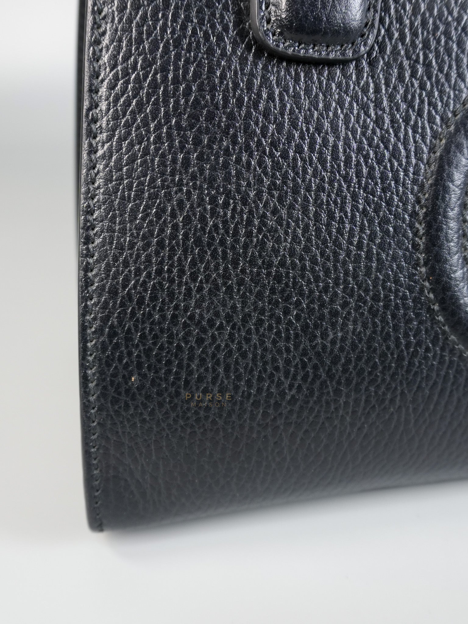 Dollar Black Calfskin Small Soho Top Handle Bag | Purse Maison Luxury Bags Shop