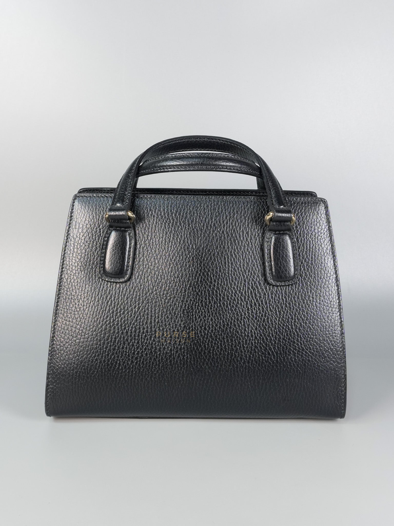 Dollar Black Calfskin Small Soho Top Handle Bag | Purse Maison Luxury Bags Shop