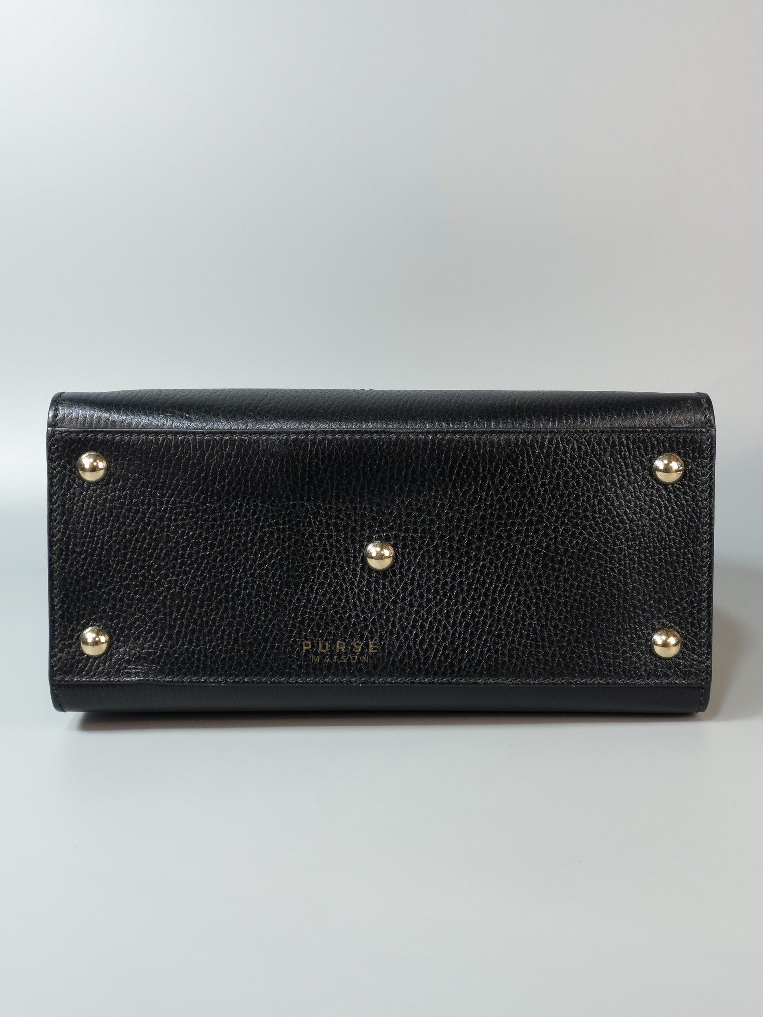 Dollar Black Calfskin Small Soho Top Handle Bag | Purse Maison Luxury Bags Shop