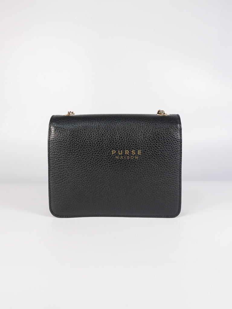 Dollar Calfskin Small Interlocking GG Shoulder Bag Gold Hardware | Purse Maison Luxury Bags Shop