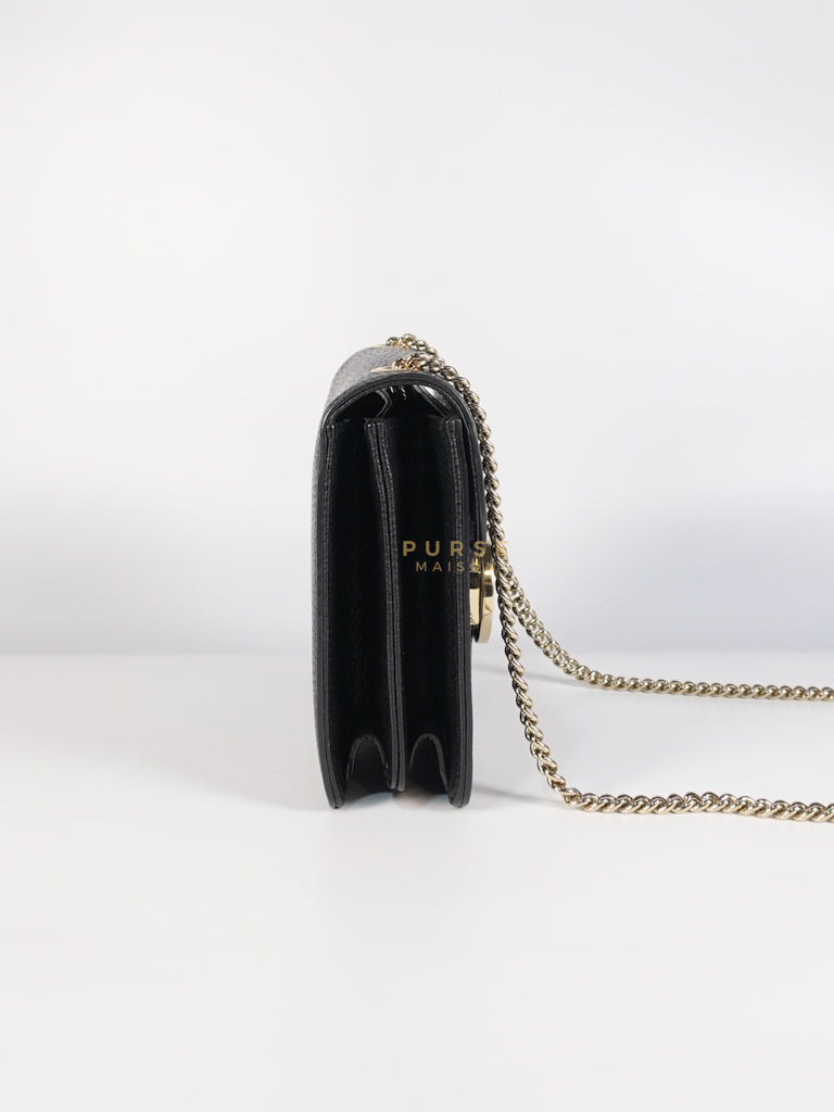 Dollar Calfskin Small Interlocking GG Shoulder Bag Gold Hardware | Purse Maison Luxury Bags Shop