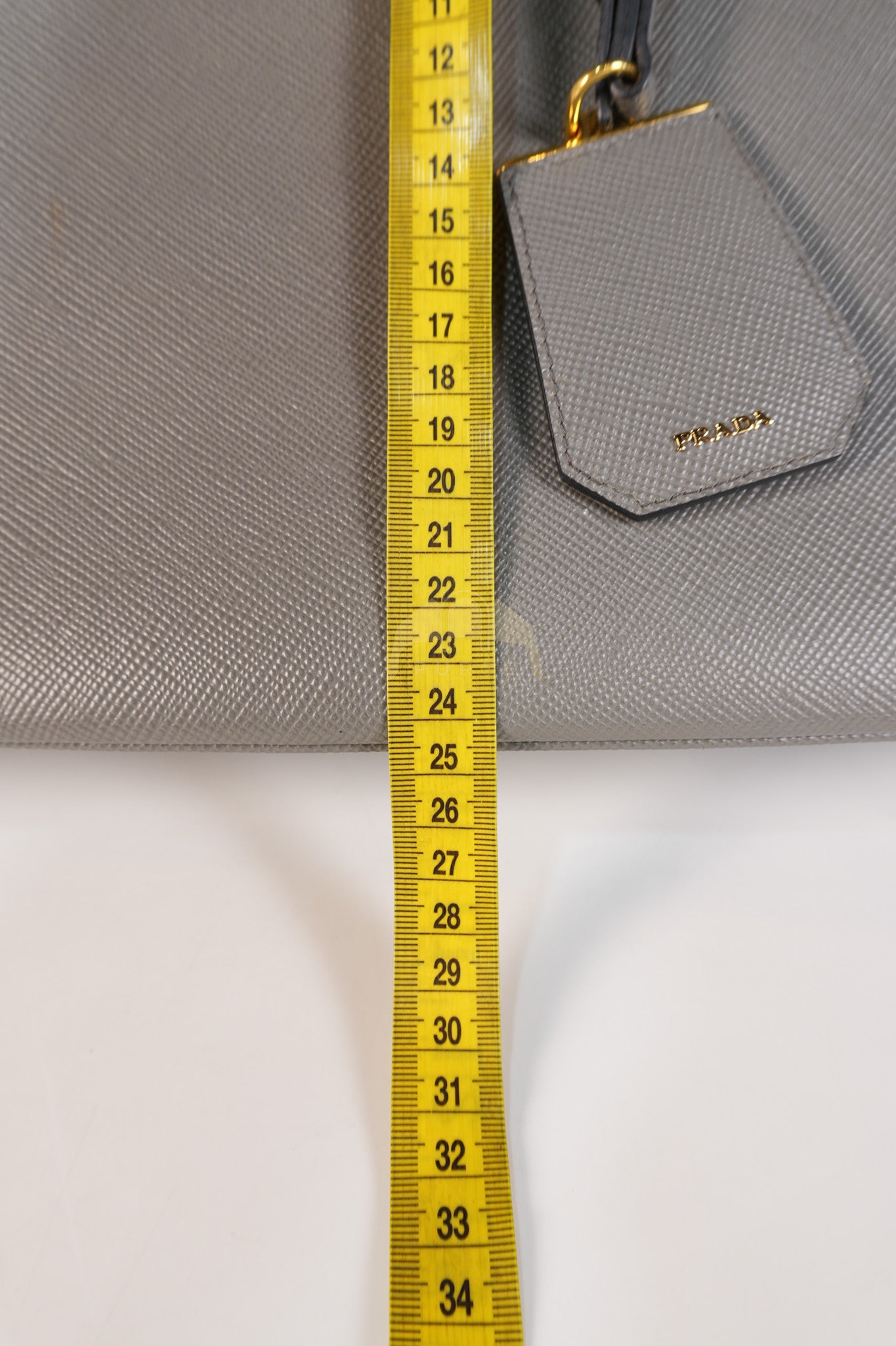 Double Bag Medium Saffiano Cuir Gray/Burgundy Leather Two-Way Bag | Purse Maison Luxury Bags Shop