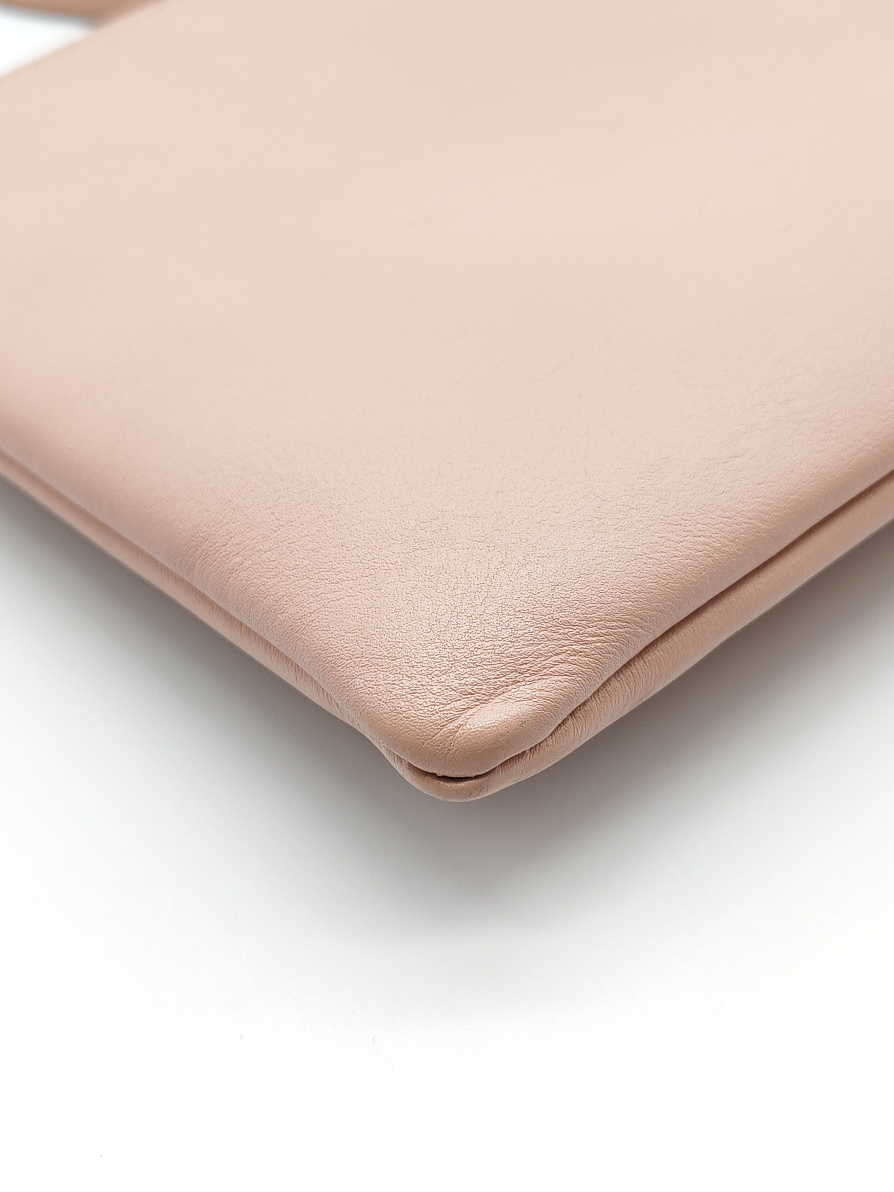 Double Pouch Shoulder Bag in Blush Pink Marmont Matellase Leather & Gold Hardware | Purse Maison Luxury Bags Shop