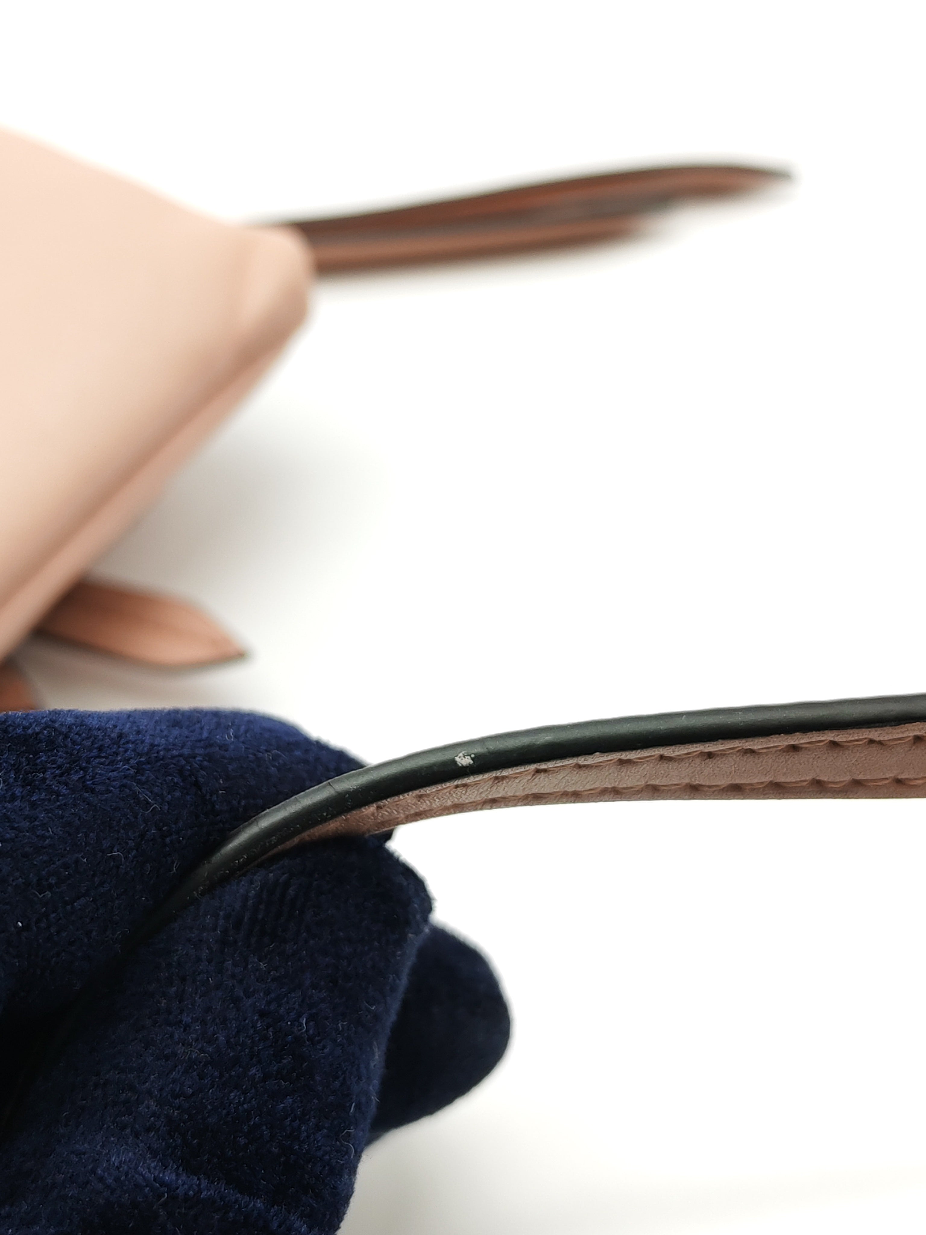 Double Pouch Shoulder Bag in Blush Pink Marmont Matellase Leather & Gold Hardware | Purse Maison Luxury Bags Shop