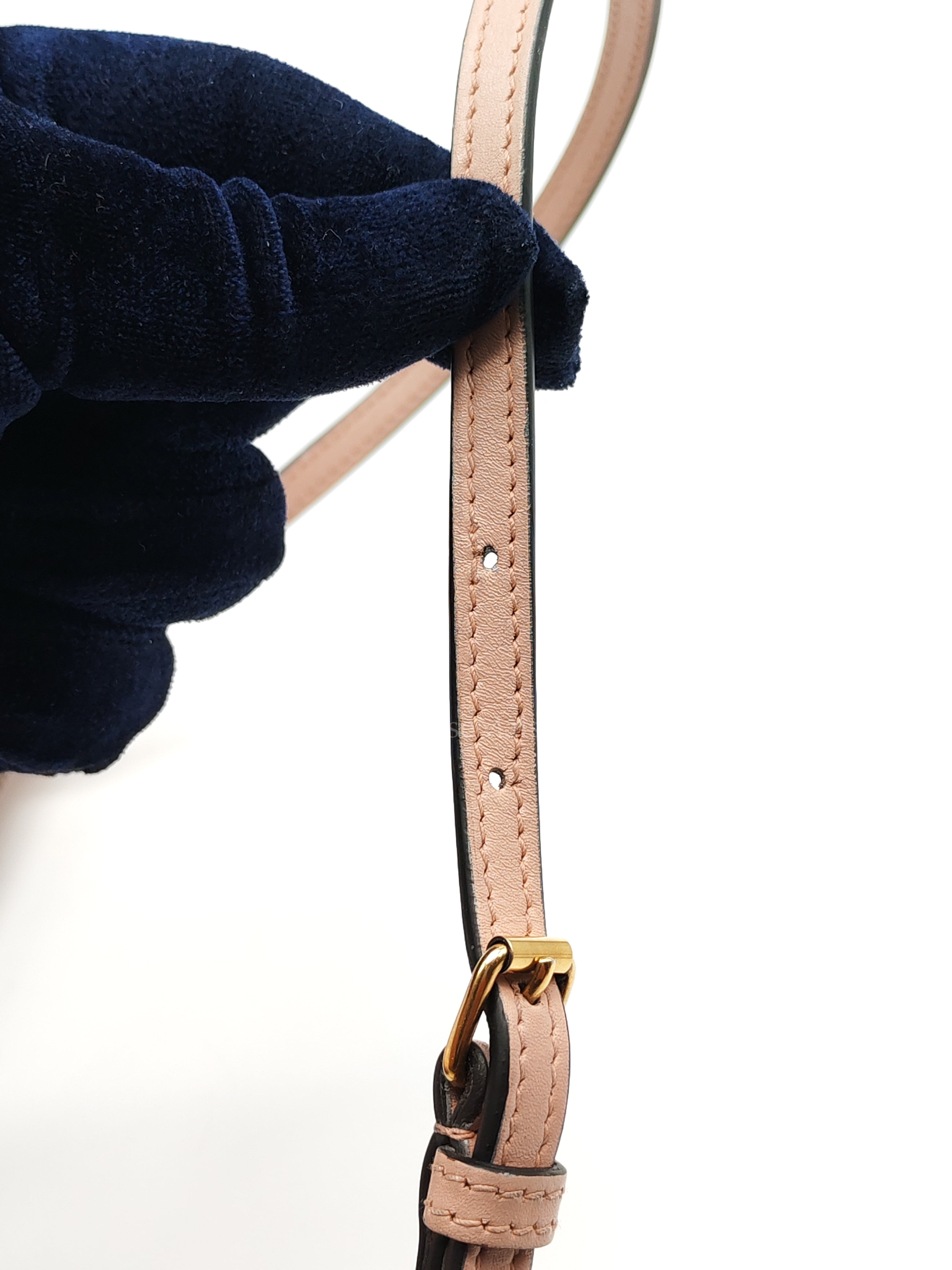 Double Pouch Shoulder Bag in Blush Pink Marmont Matellase Leather & Gold Hardware | Purse Maison Luxury Bags Shop
