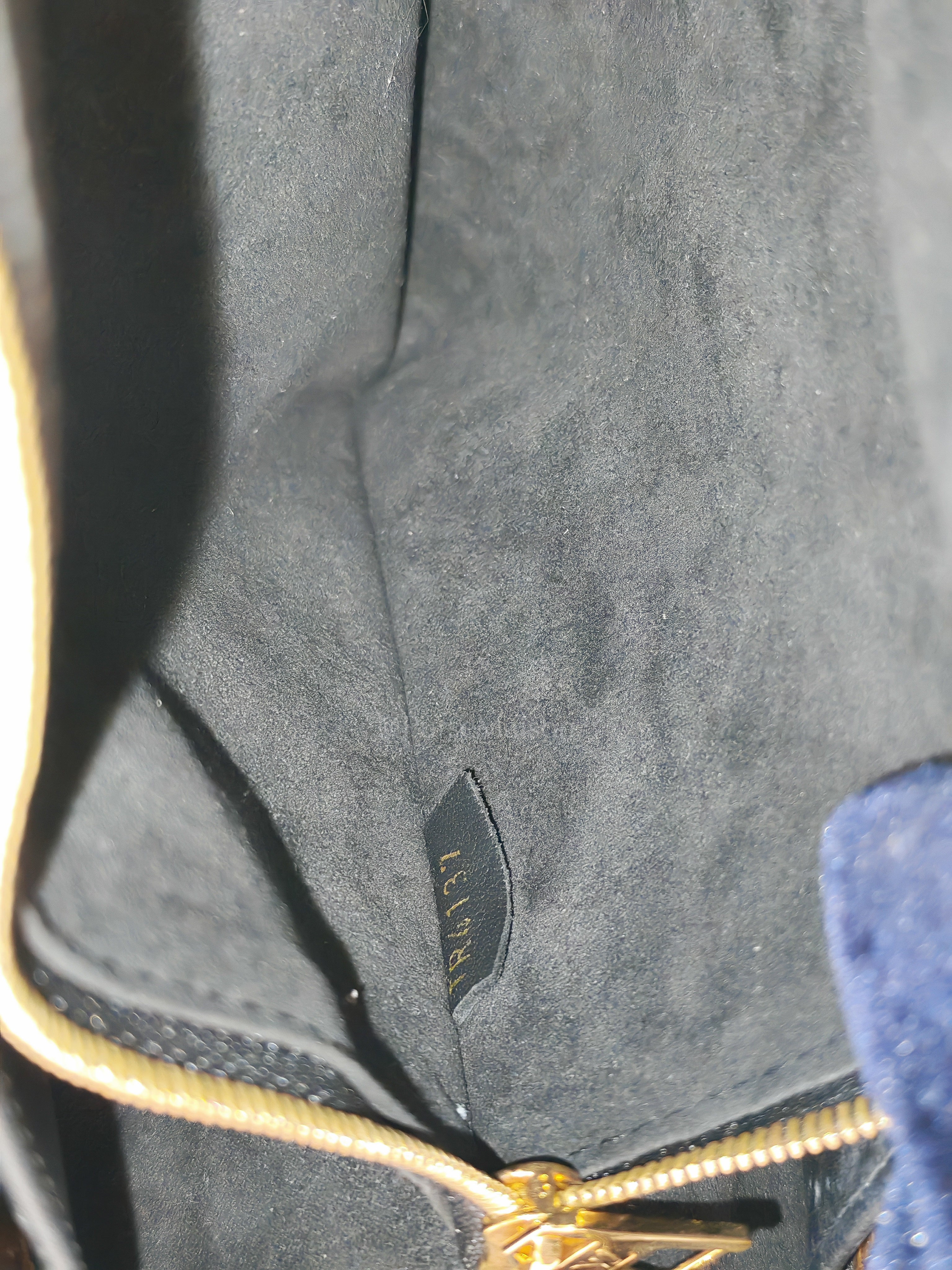 Double V Monogram Canvas and Black Grained Leather Shoulder Bag (Date Code: TR4137) | Purse Maison Luxury Bags Shop