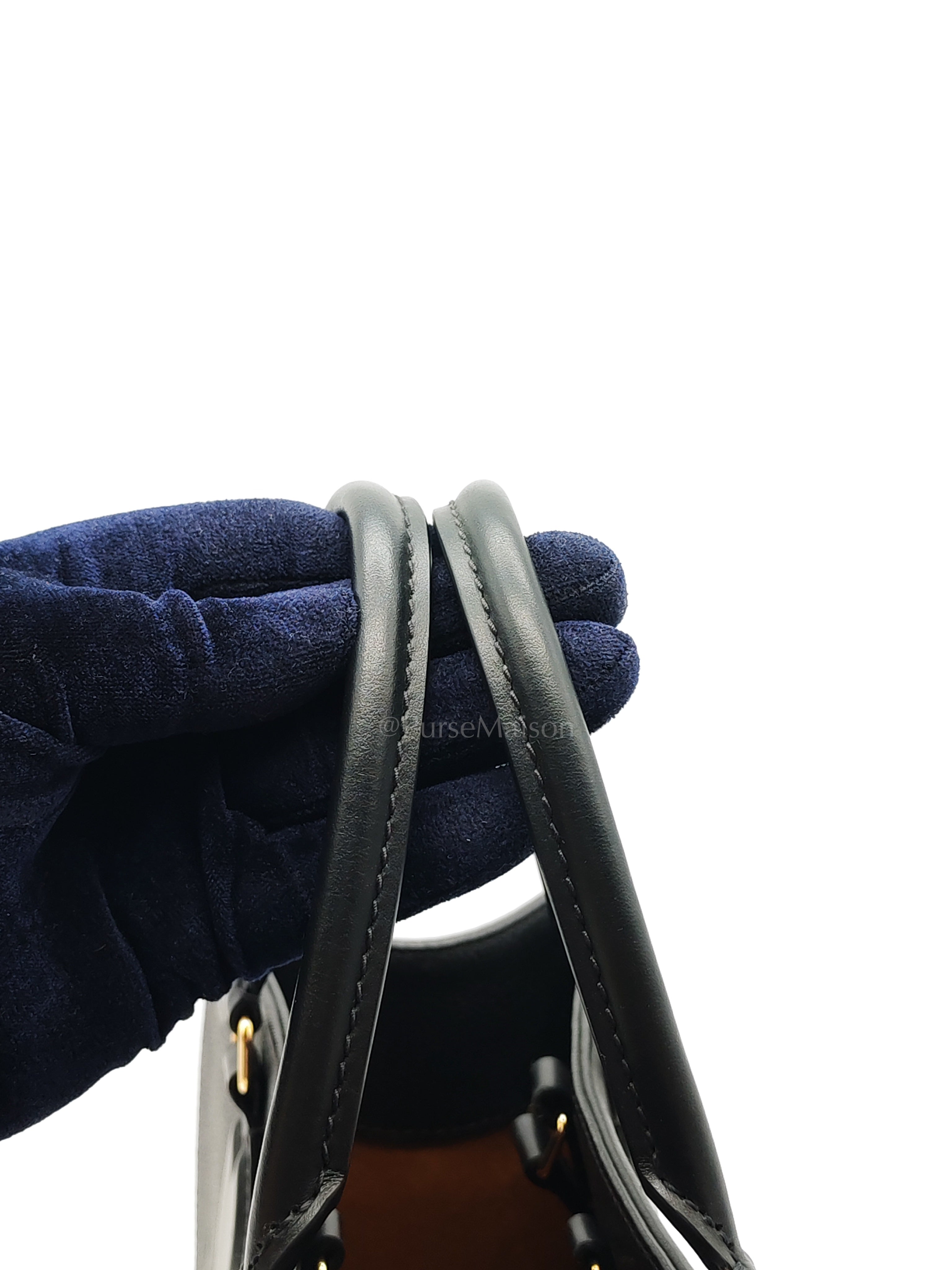 Double V Monogram Canvas and Black Grained Leather Shoulder Bag (Date Code: TR4137) | Purse Maison Luxury Bags Shop