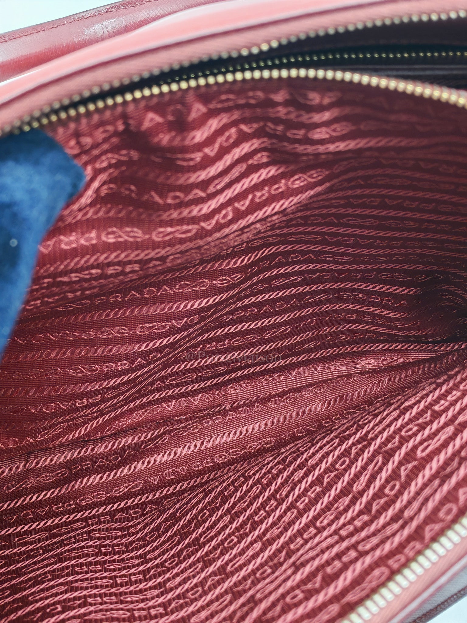 Double Zip Tote in Bi-color Saffiano Lux Cerise and Fuoco | Purse Maison Luxury Bags Shop